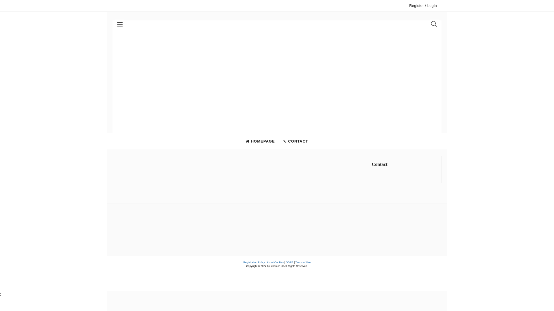 website screenshot of https://kiban.co.uk/