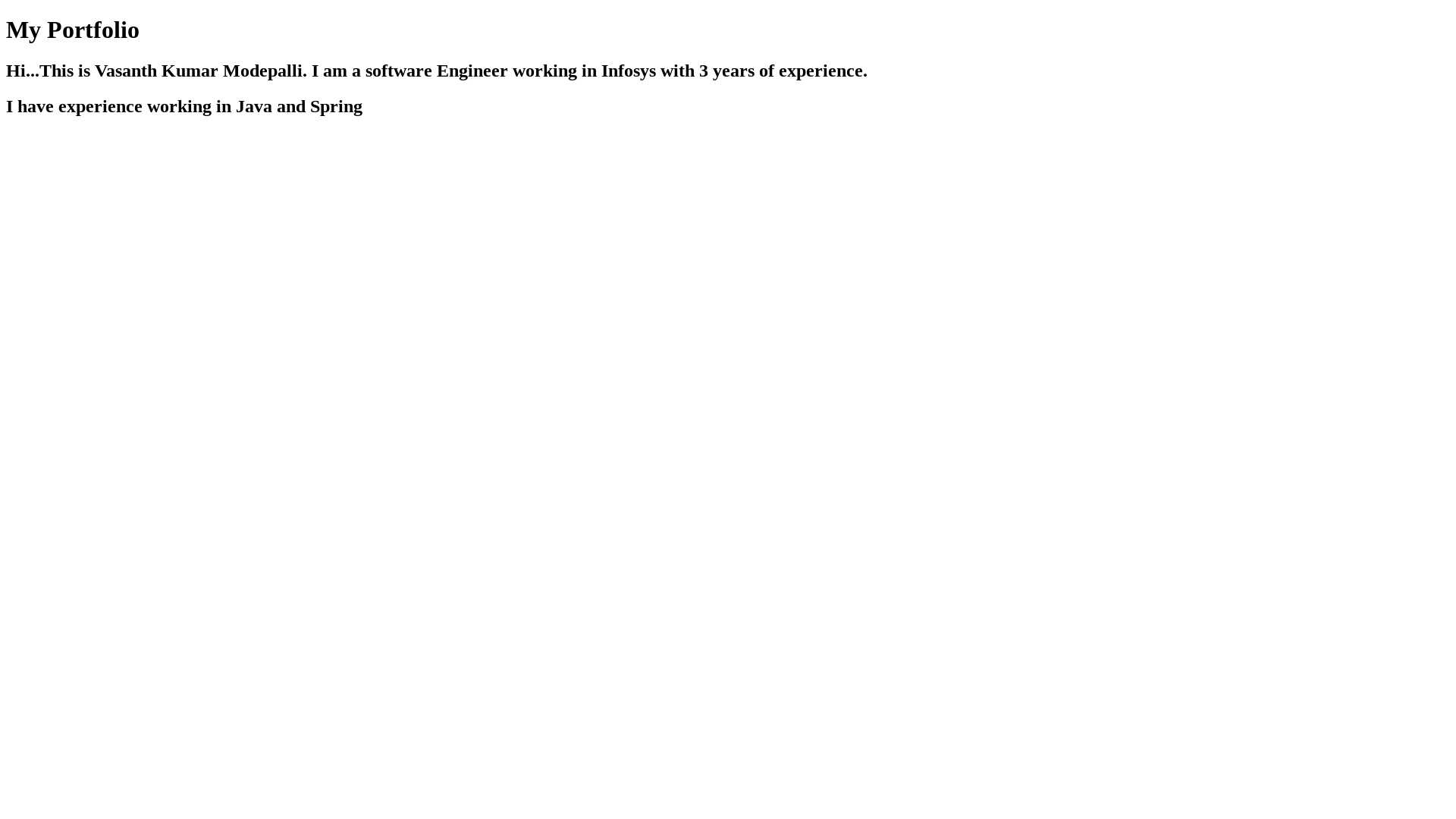 website screenshot of https://vasanthkumar.online/