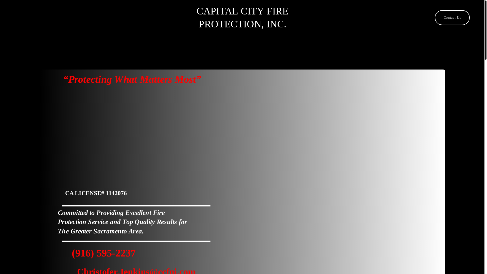 website screenshot of https://capitalcityfireprotectioninc.com/