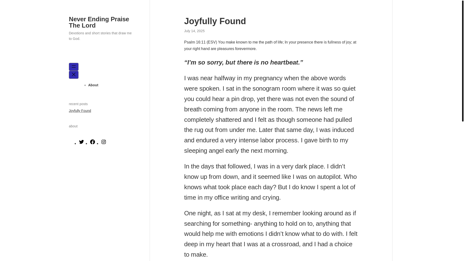website screenshot of https://neverendingptl.com/