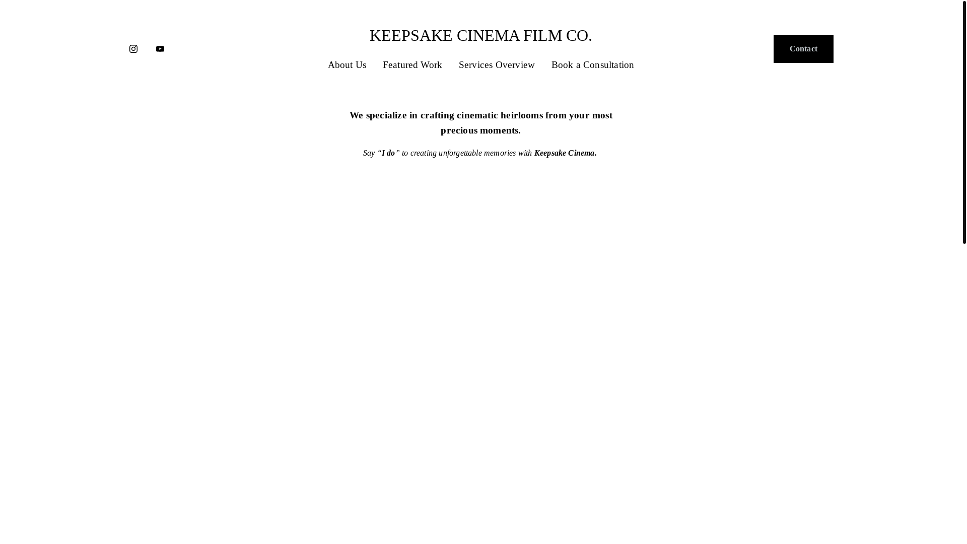 website screenshot of https://keepsakecinemafilmco.com/