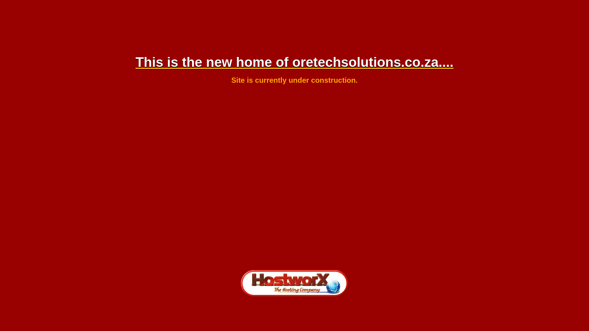 website screenshot of https://oretechsolutions.co.za/