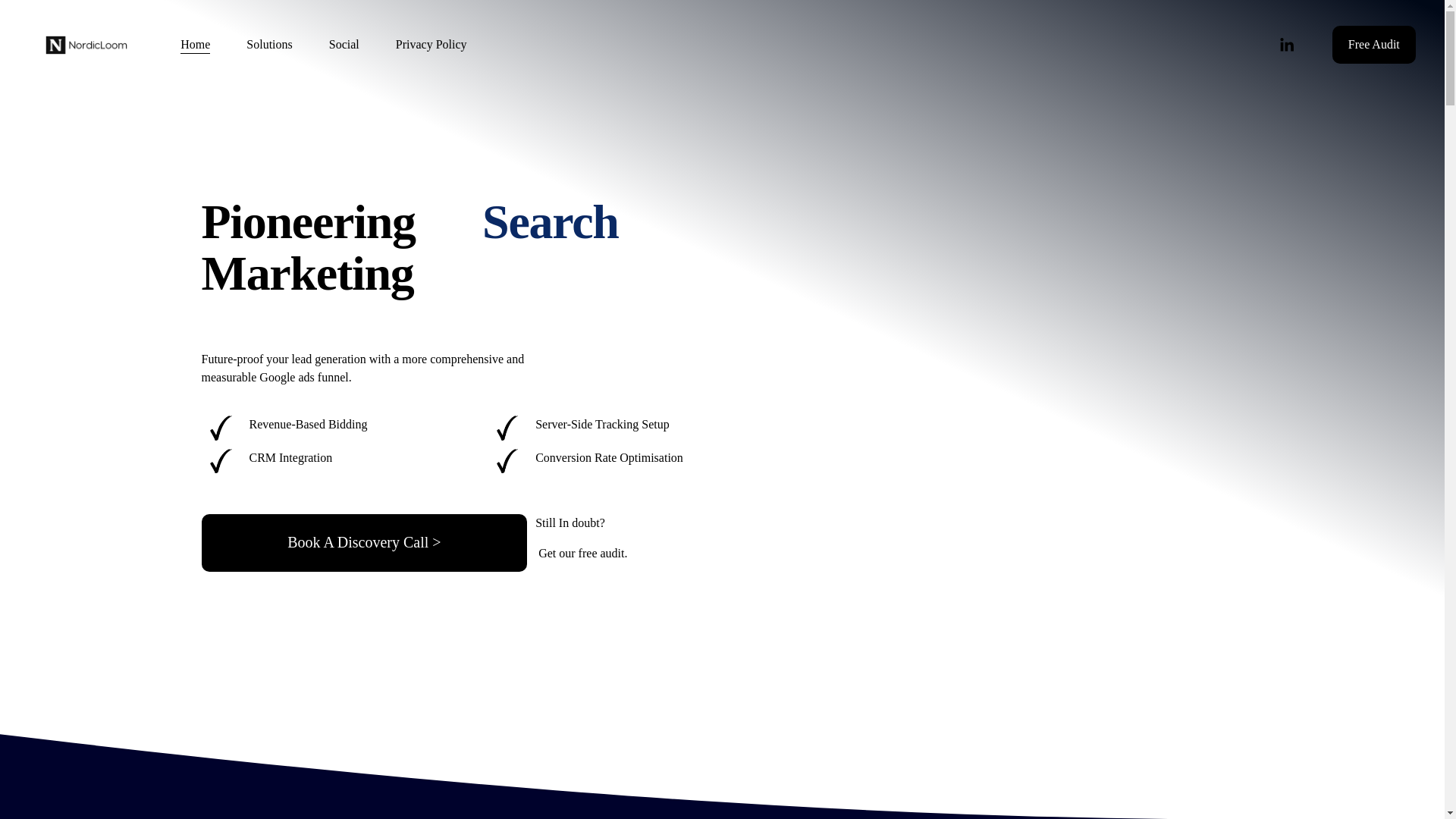 website screenshot of https://meetnordicloom.com/