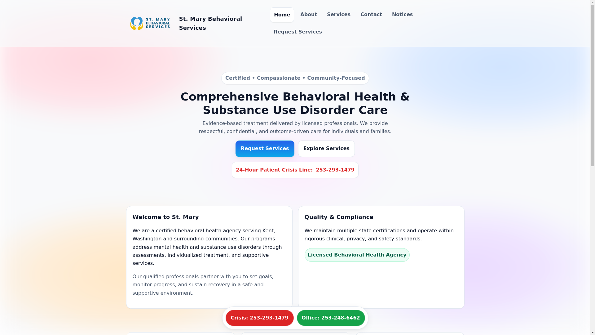 website screenshot of https://stmary.pages.dev/