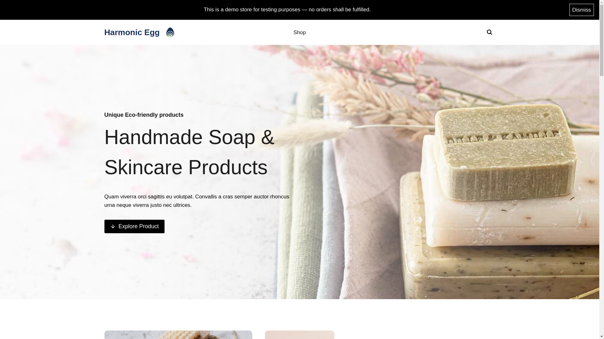 website screenshot of https://harmonicegg.site/