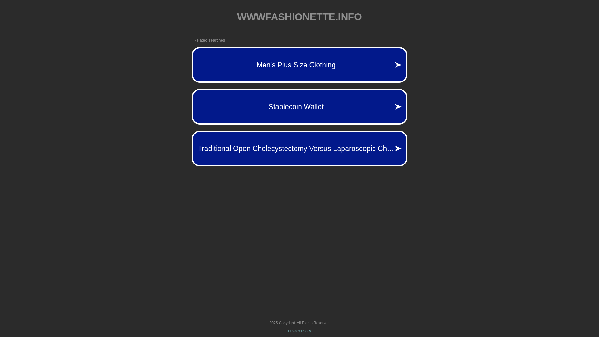website screenshot of https://wwwfashionette.info/