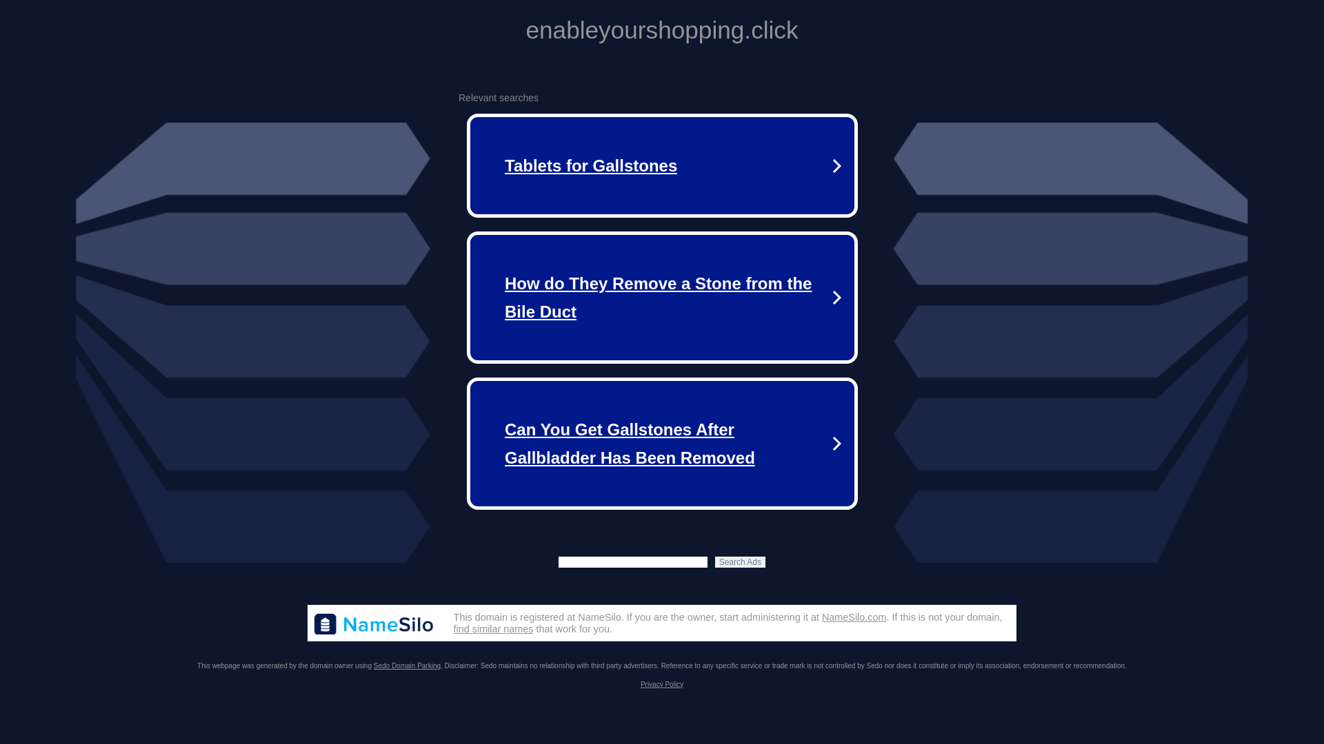 website screenshot of https://enableyourshopping.click/