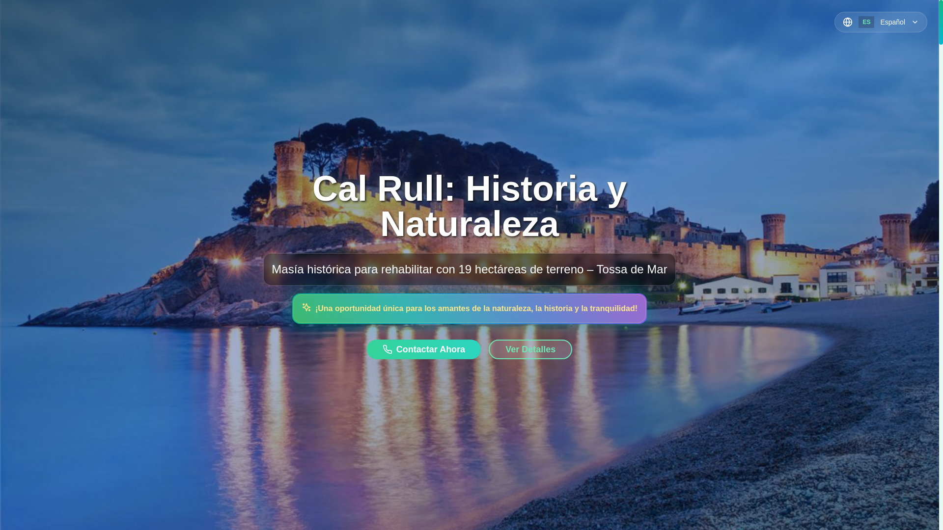 website screenshot of https://masiacalrulltossademar.cat/