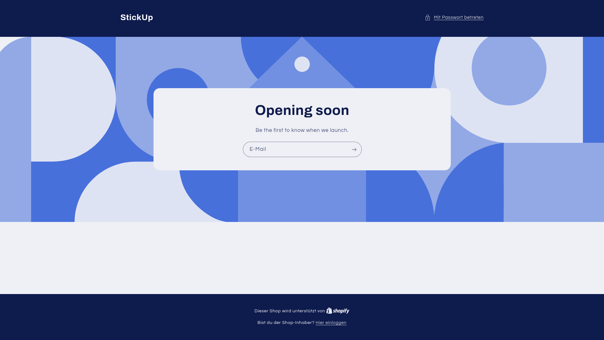 website screenshot of https://stickupmedia.de/