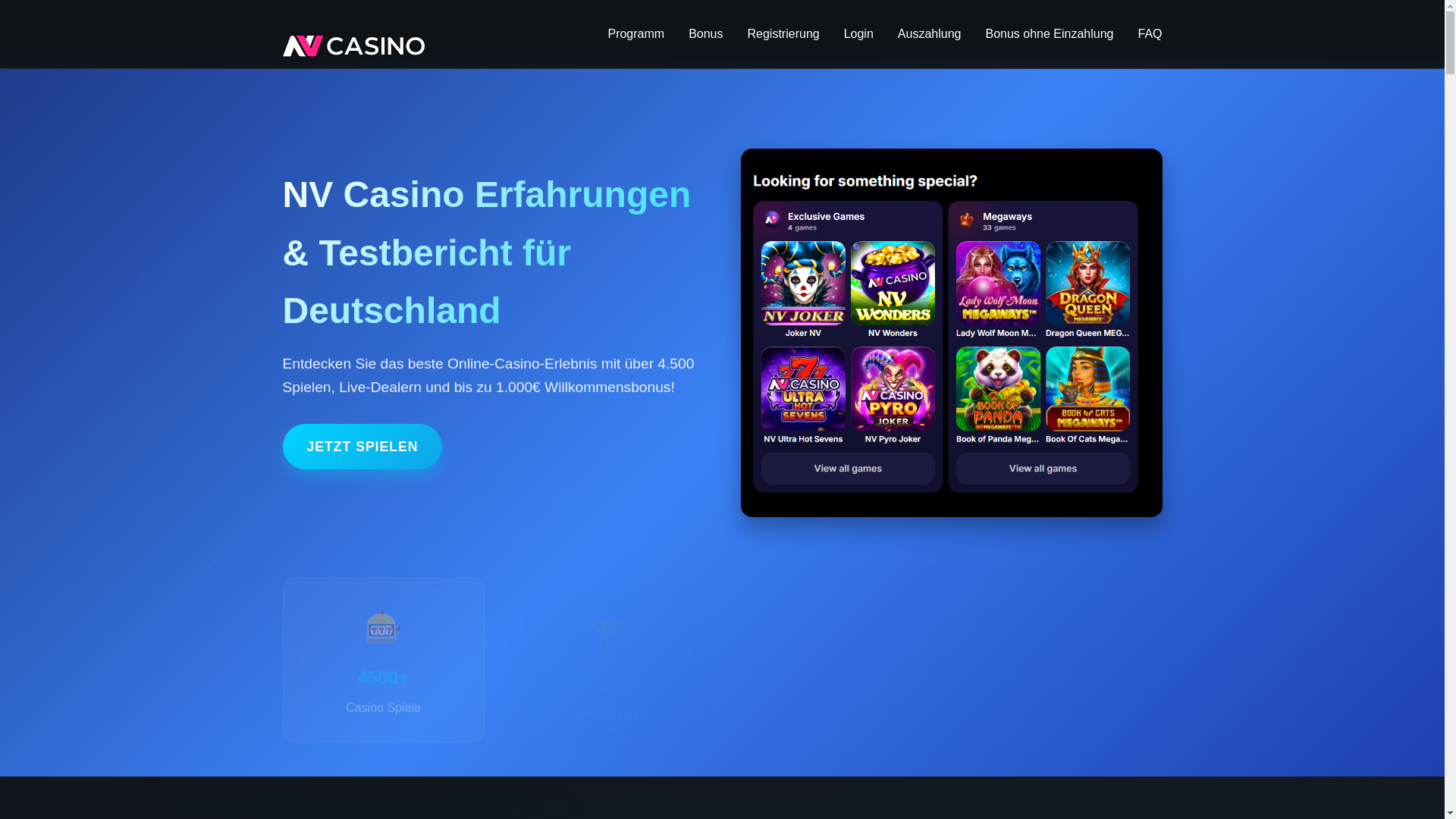 website screenshot of https://nvcasino1live.pages.dev/