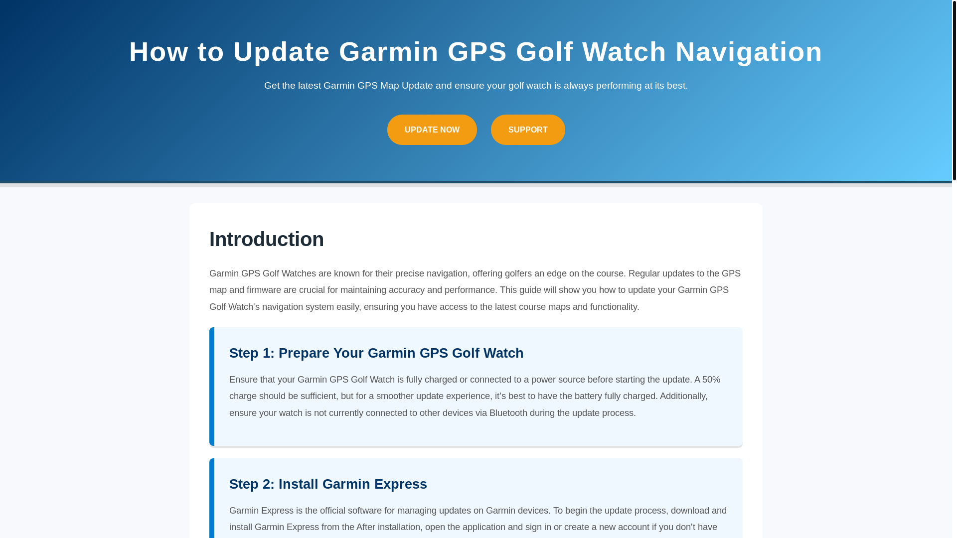 website screenshot of https://garmingps-update-b1c.pages.dev/