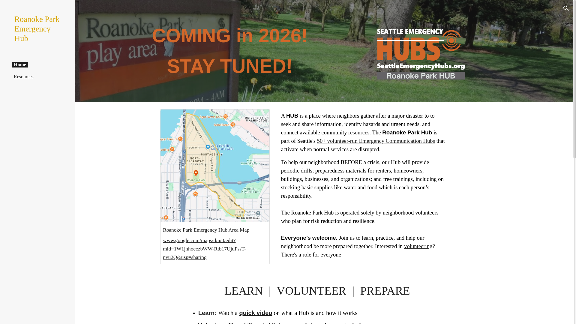 website screenshot of https://roanokparkhub.org/