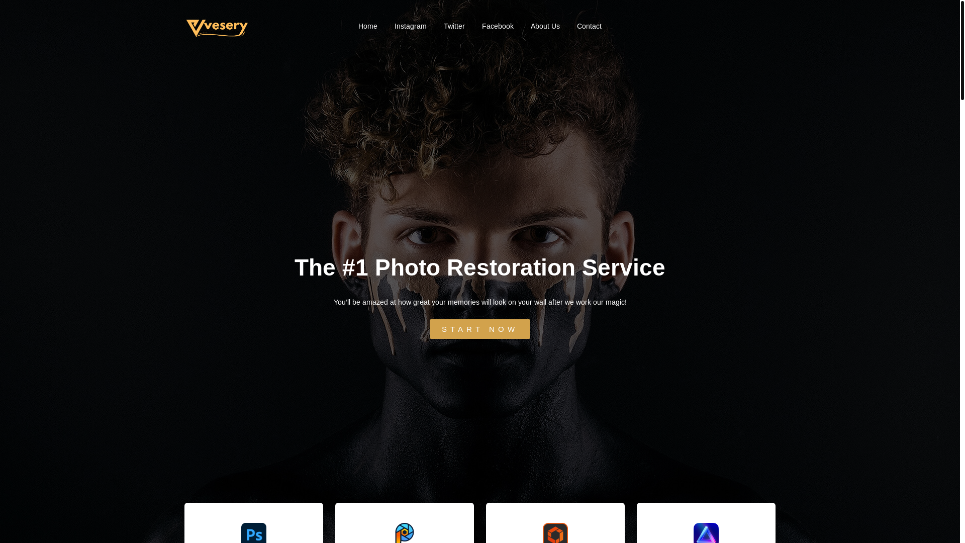 website screenshot of https://vesery.shop/