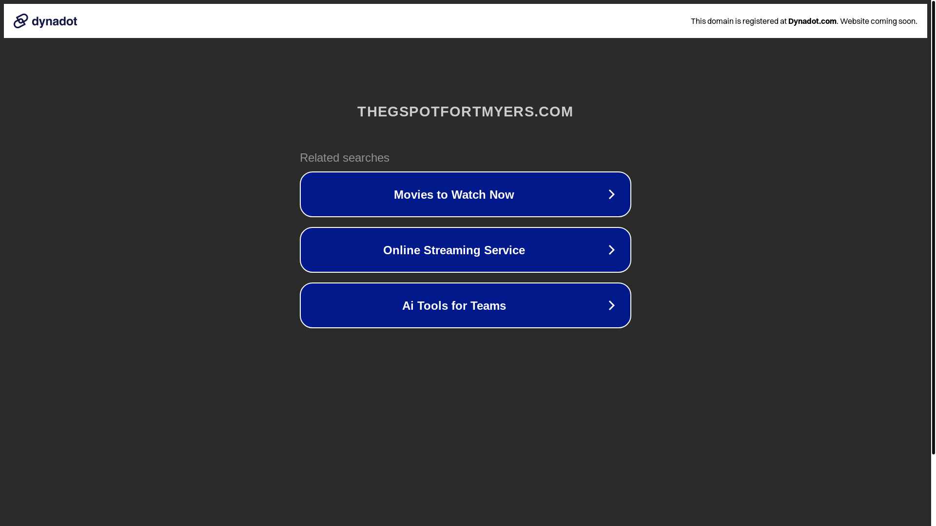 website screenshot of https://thegspotfortmyers.com/