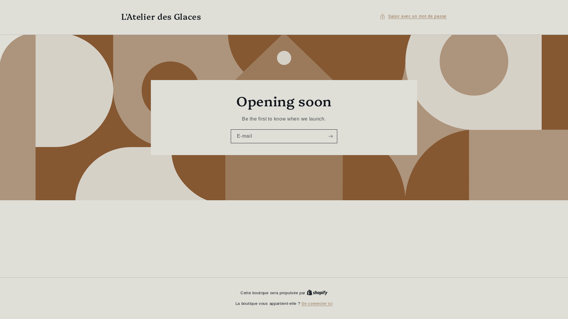 website screenshot of https://ateliersdesglaces.com/