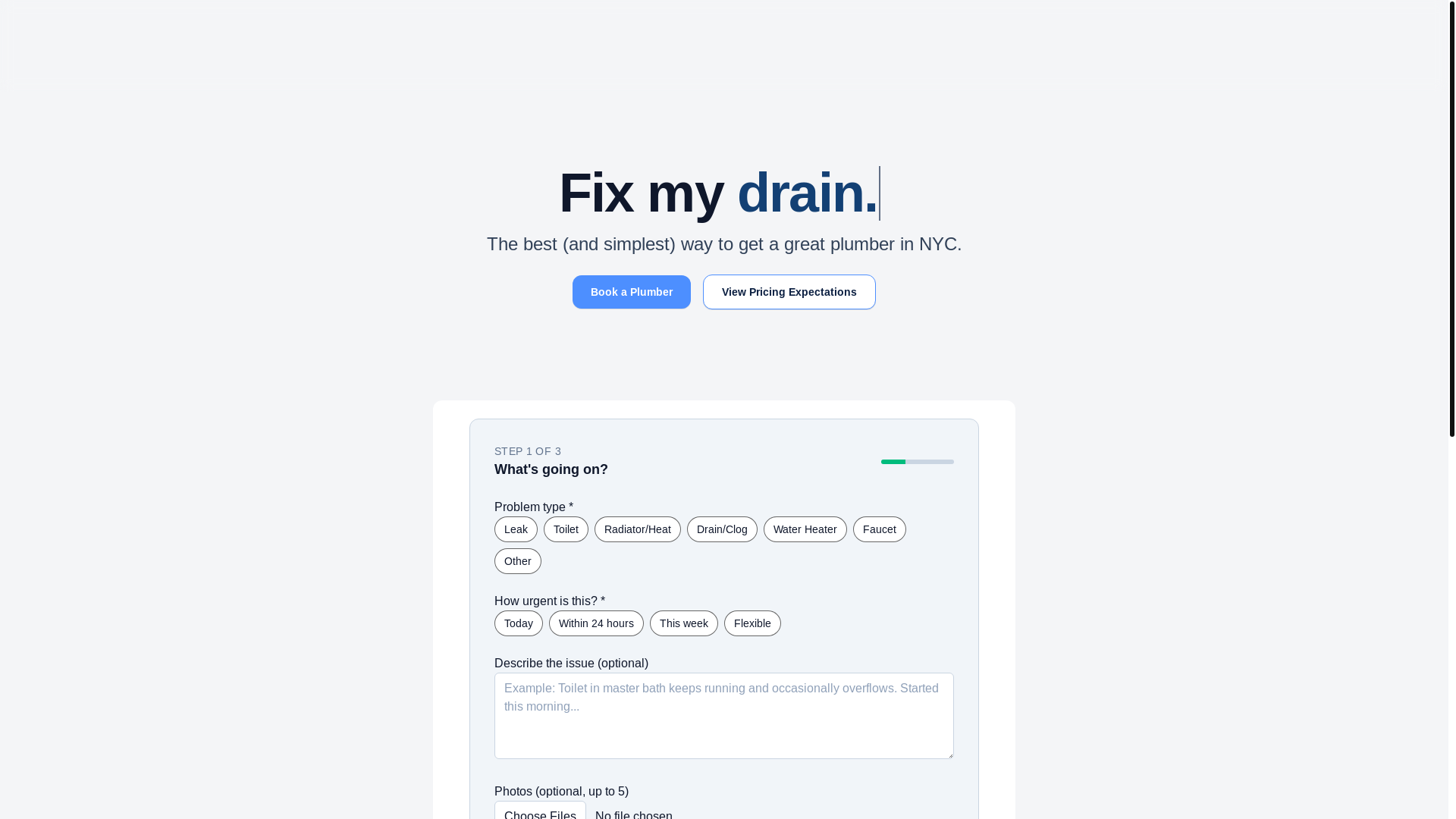 website screenshot of https://thenewyorkplumber.com/
