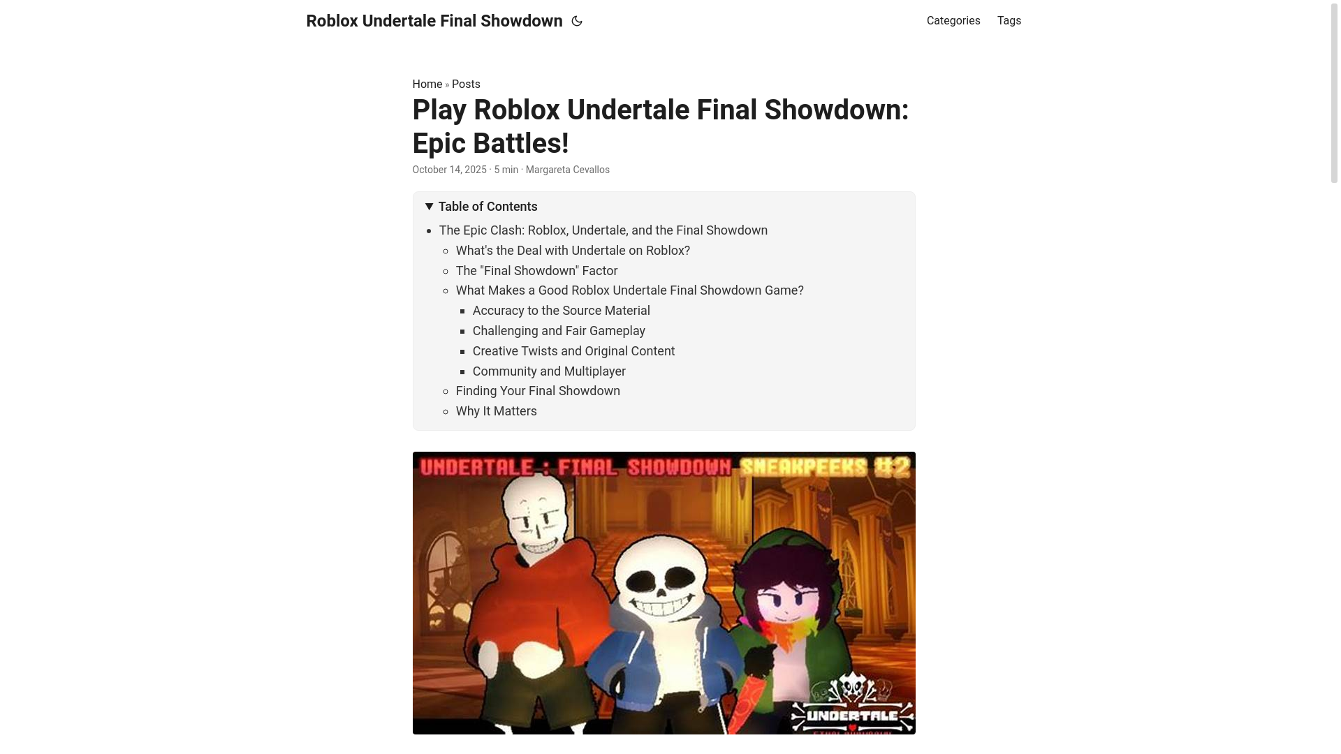website screenshot of https://roblox-undertale-final-showdown.pages.dev/