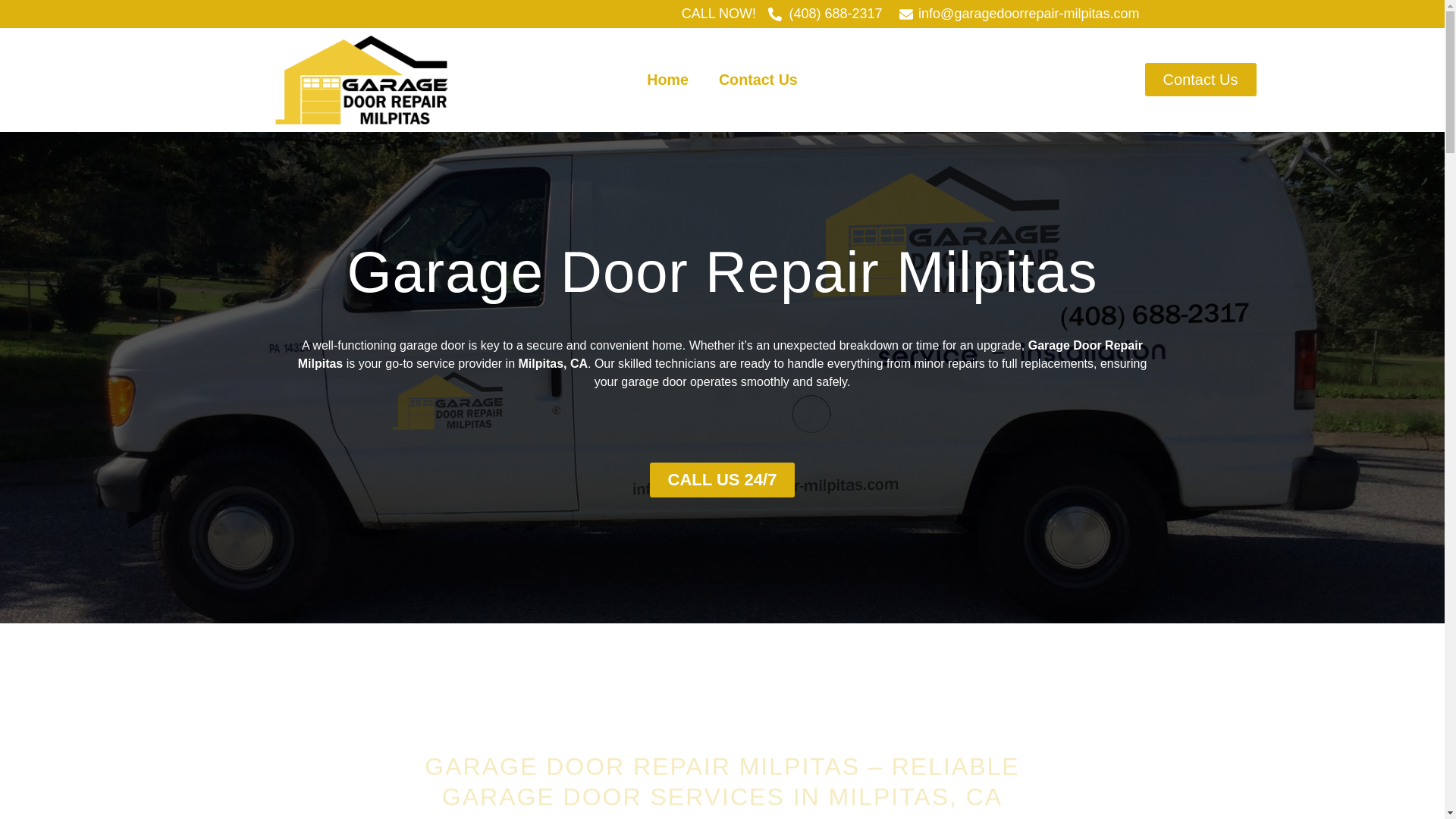website screenshot of https://garagedoorrepair-milpitas.com/
