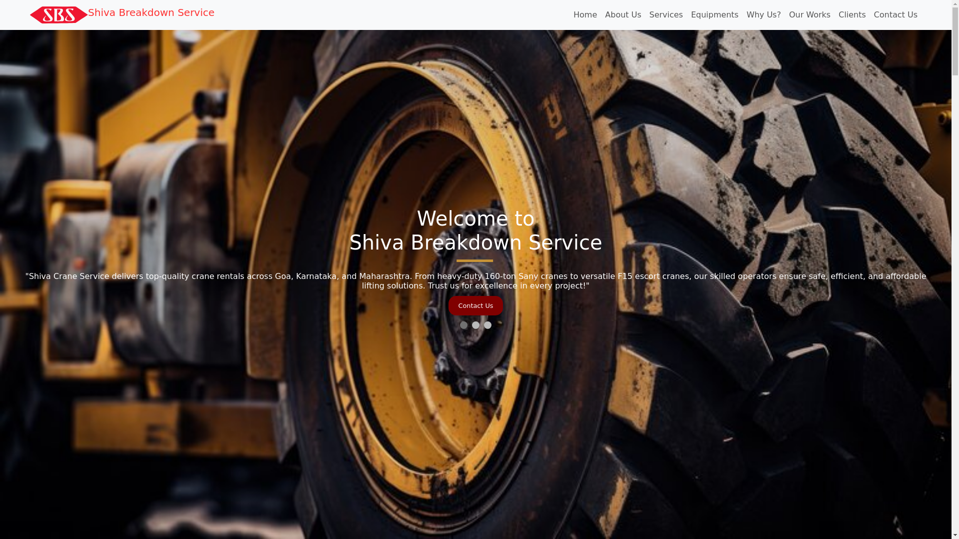 website screenshot of https://shivabreakdown.in/