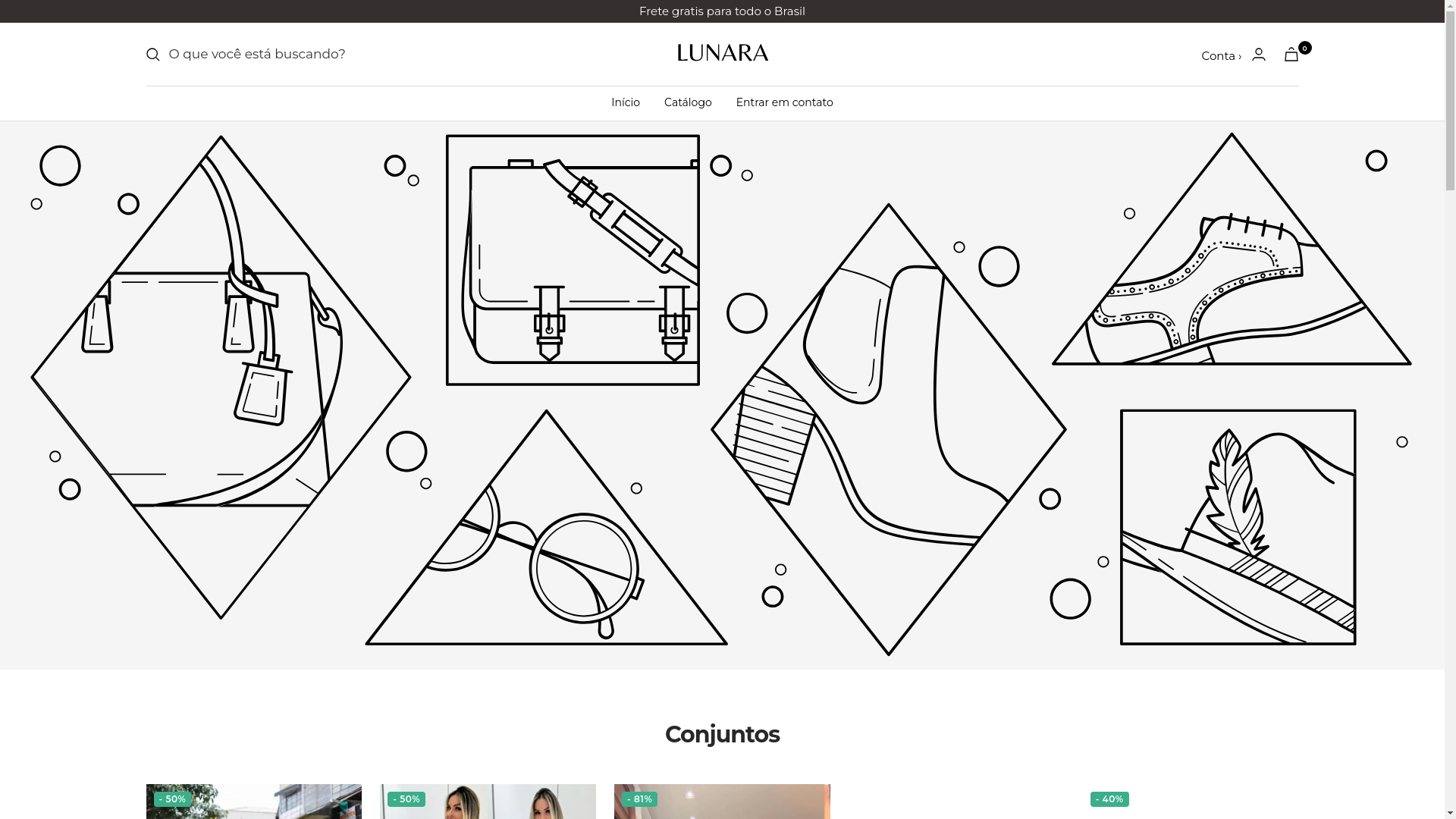 website screenshot of https://lojalunarabr.store/