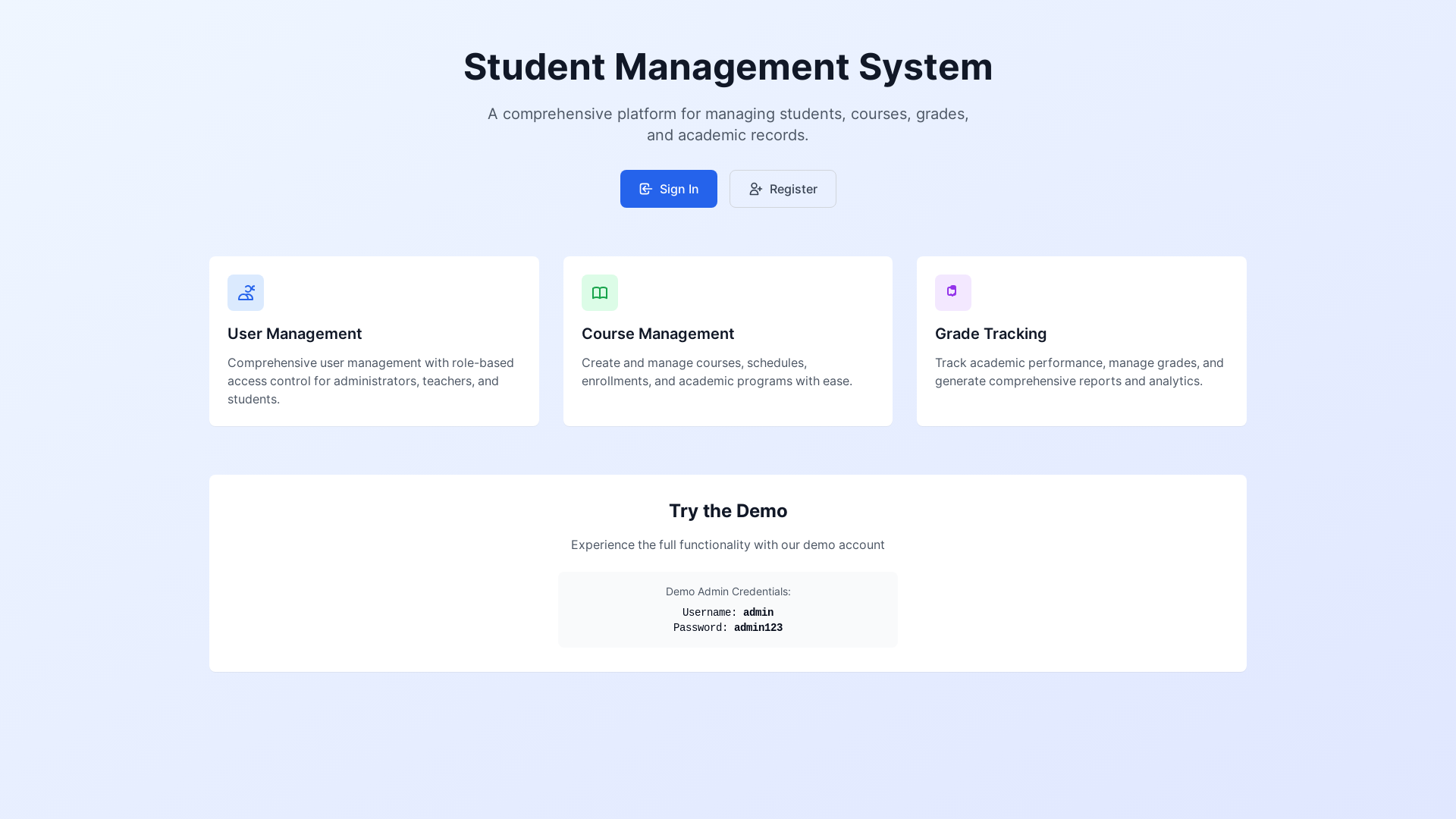 website screenshot of https://test-musms.pages.dev/