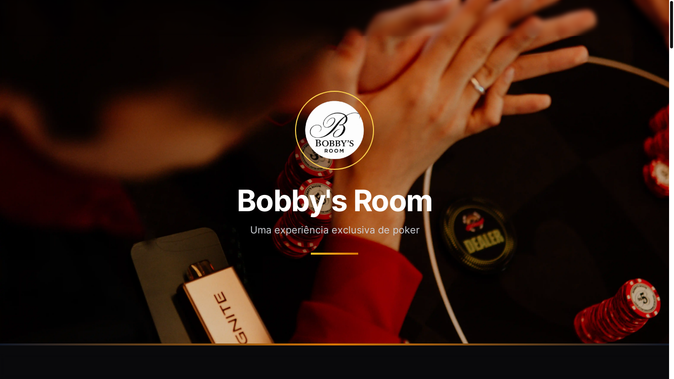 website screenshot of https://bobbysroom.com.br/