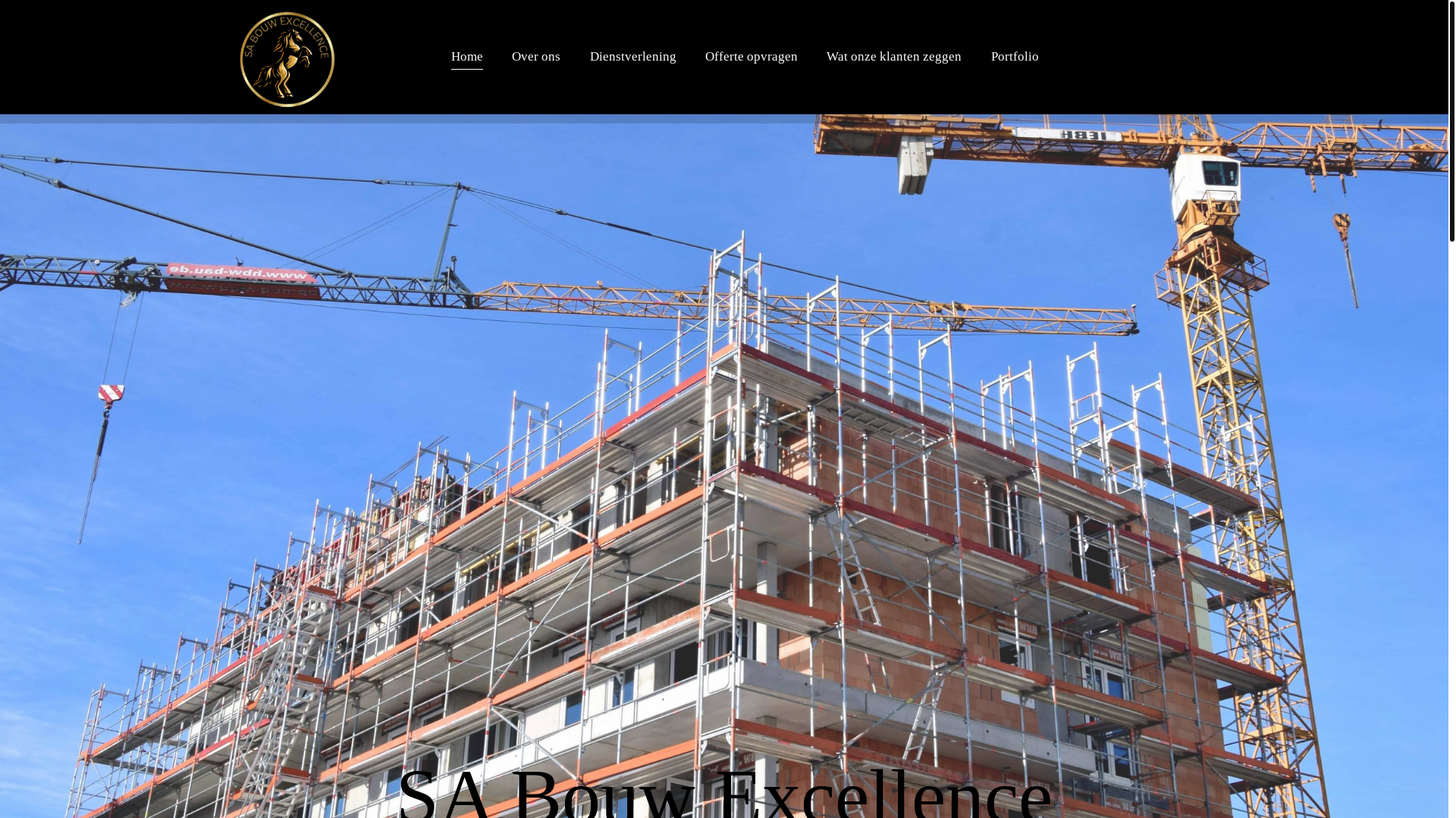 website screenshot of https://sabouwexcellence.nl/