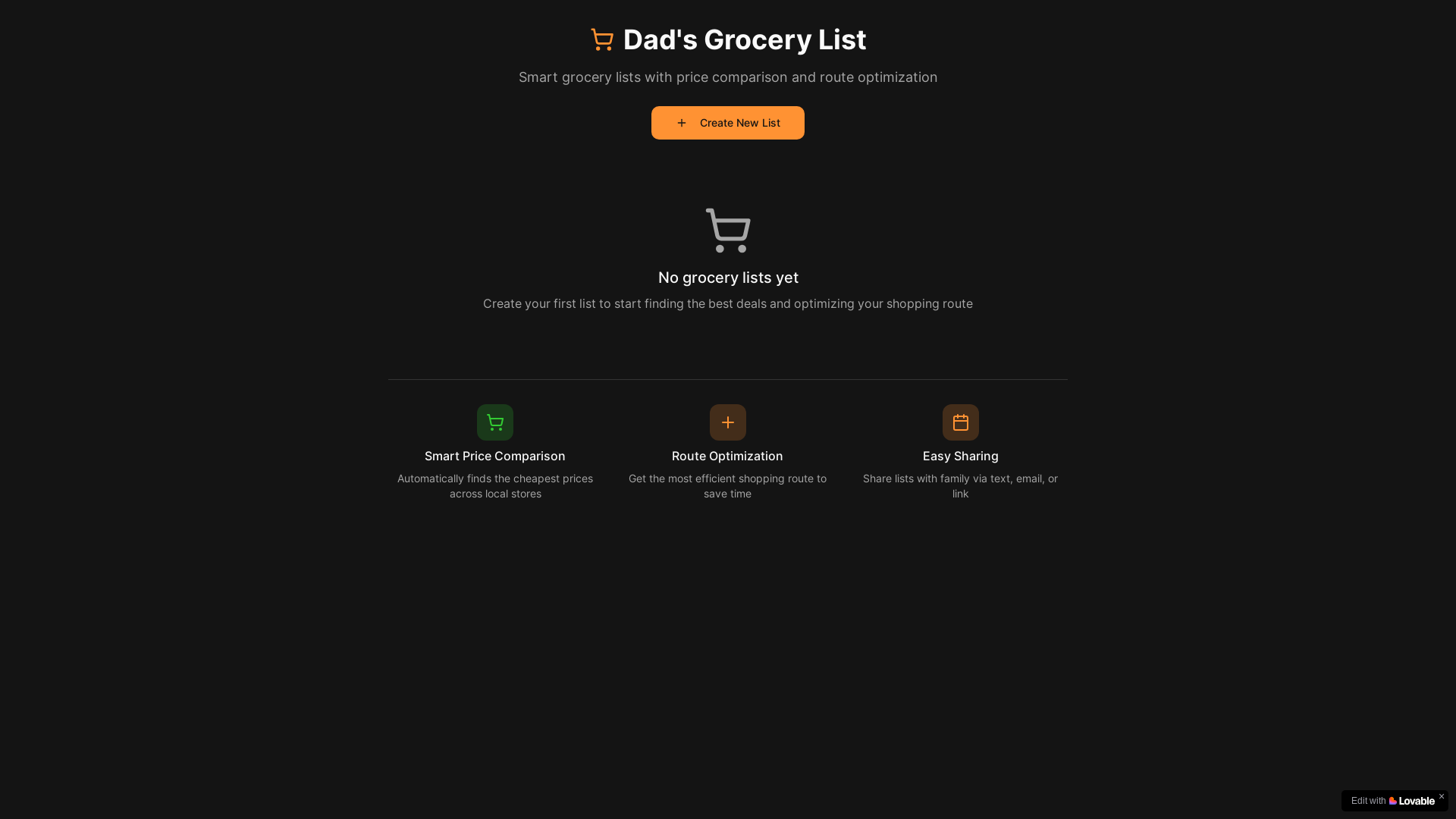 website screenshot of https://momsgrocerylist.com/