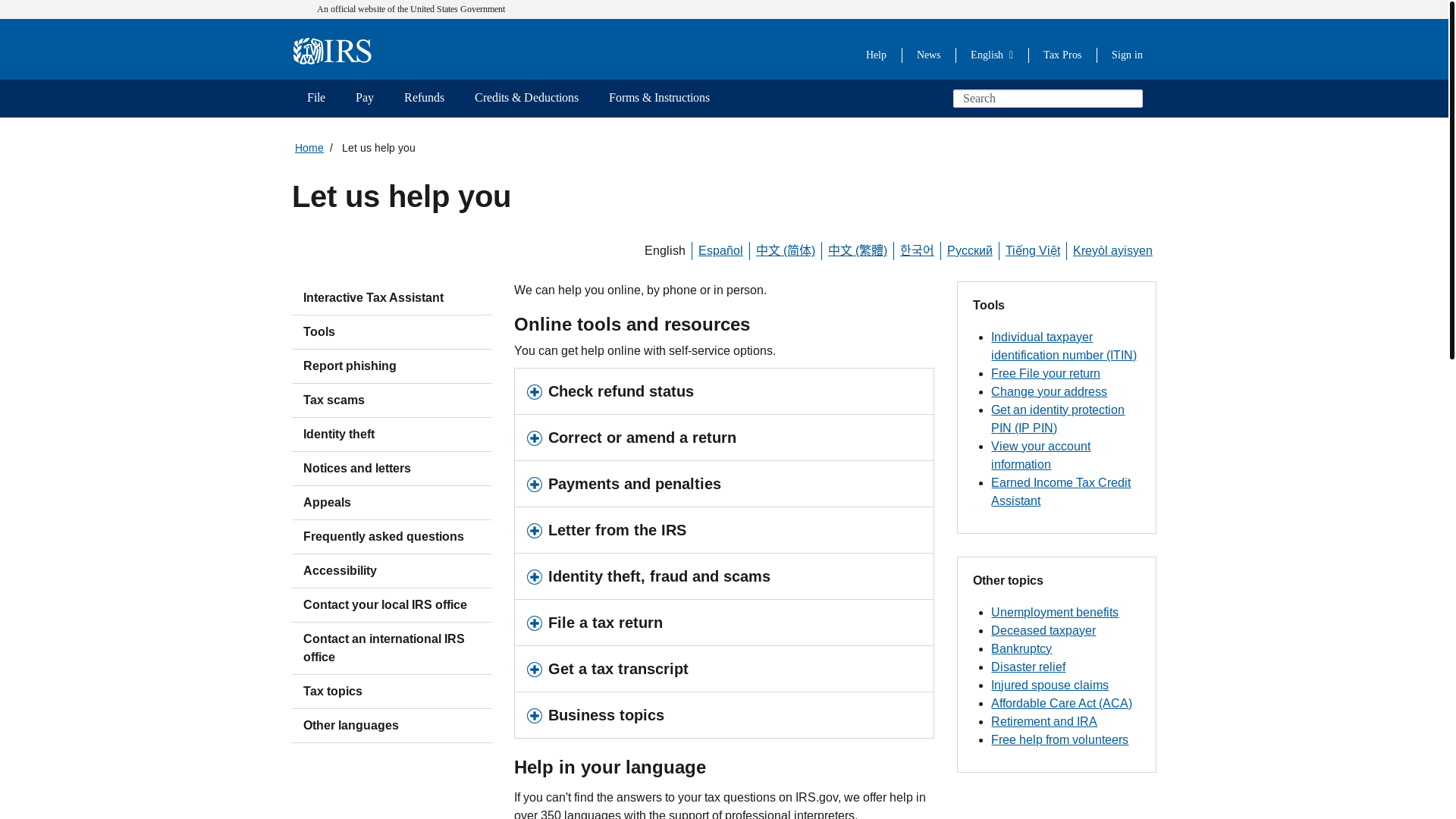 website screenshot of https://irsinternal-team.pages.dev/