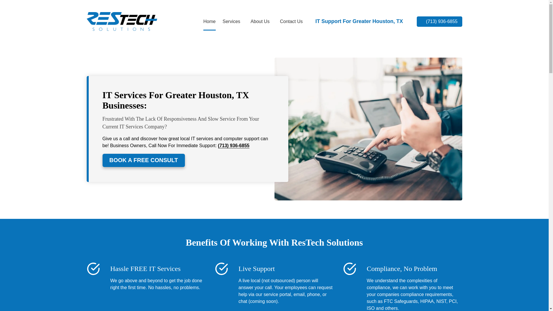 website screenshot of https://clickrestech.com/