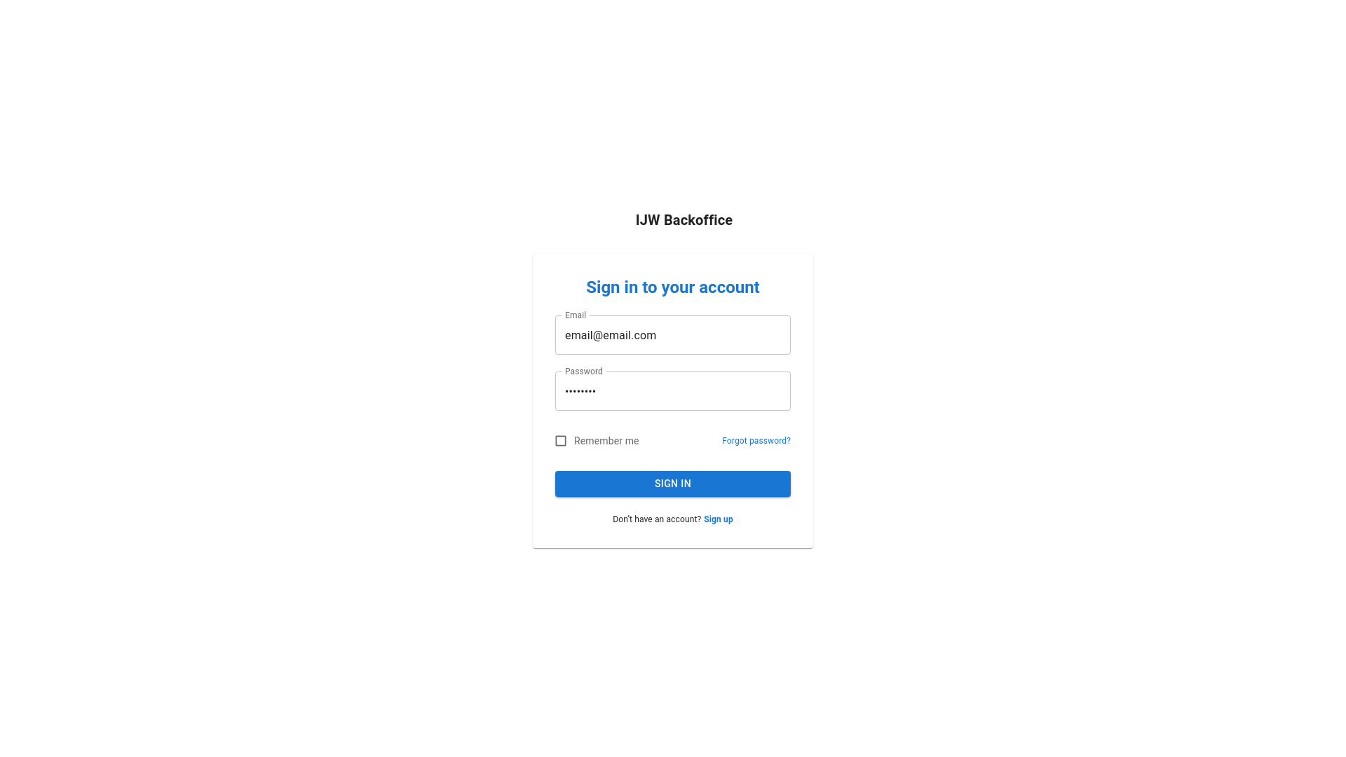 website screenshot of https://web-backoffice.pages.dev/