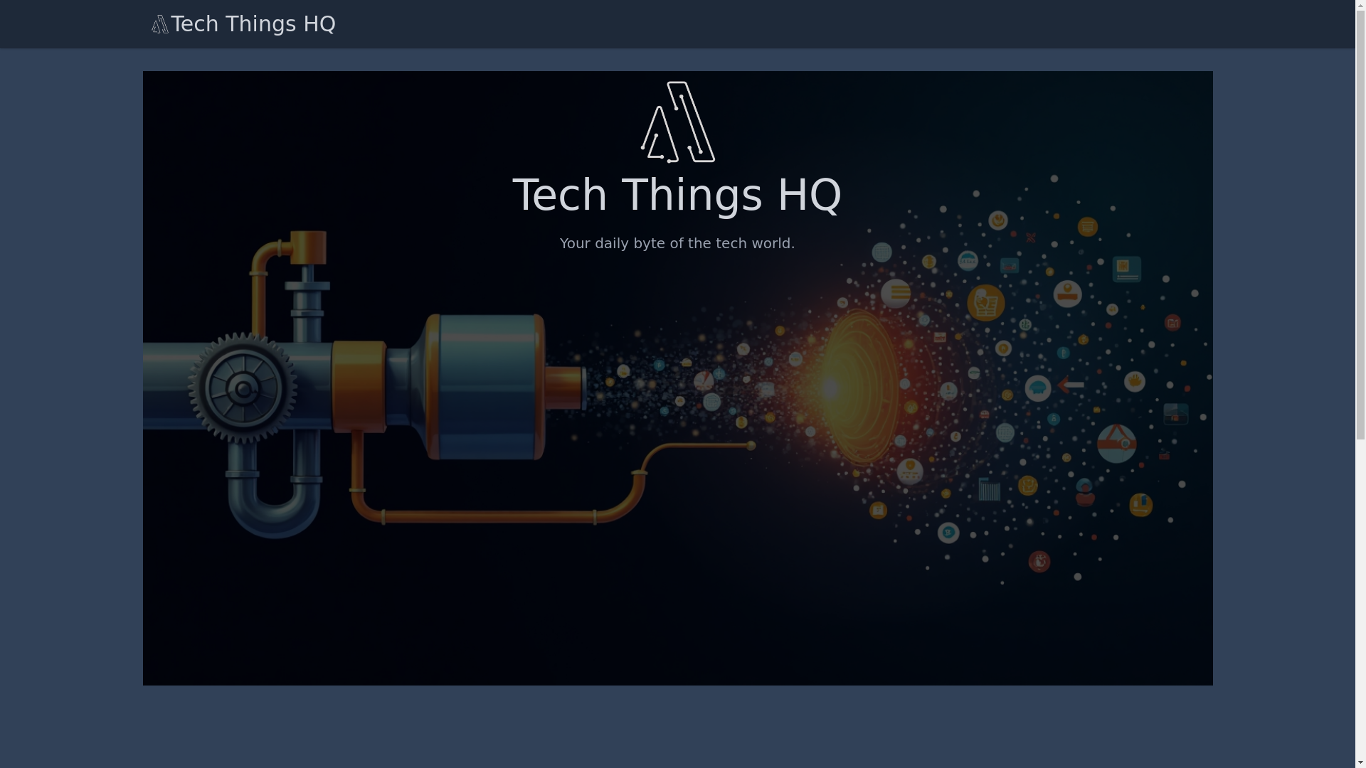website screenshot of https://techthingshq.com/