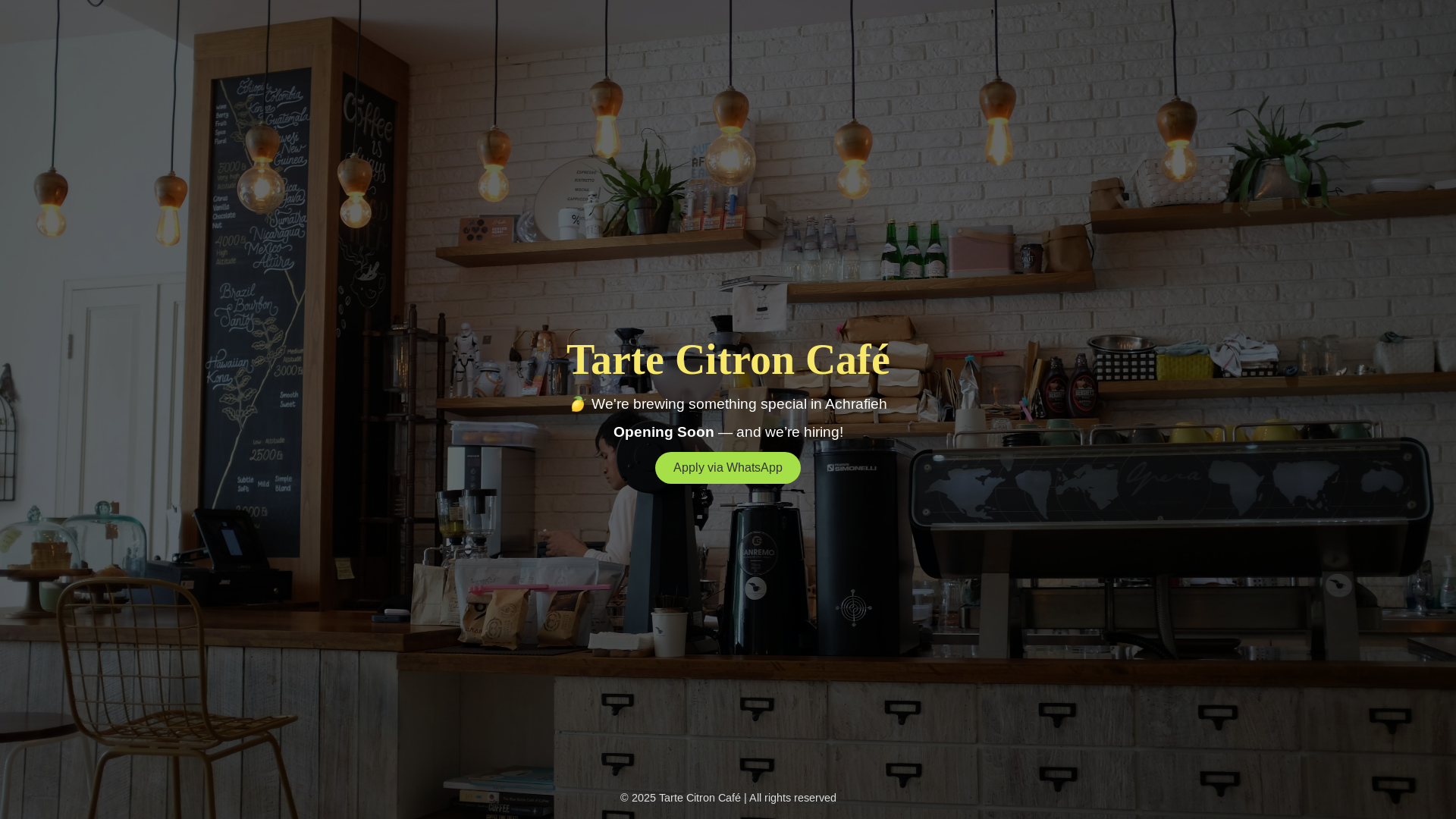 website screenshot of https://tartecitron.com/