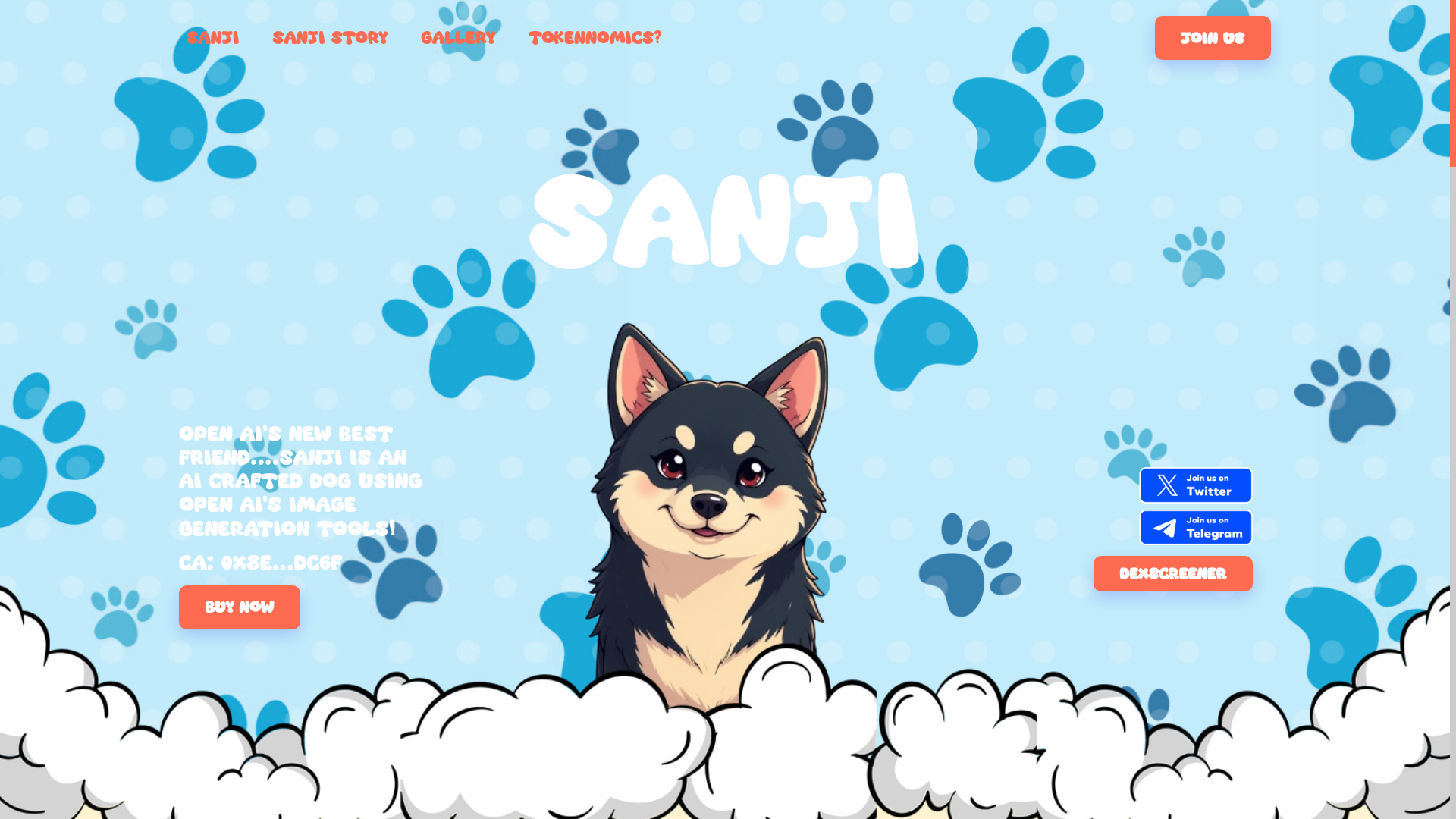 website screenshot of https://sanjidog.lol/