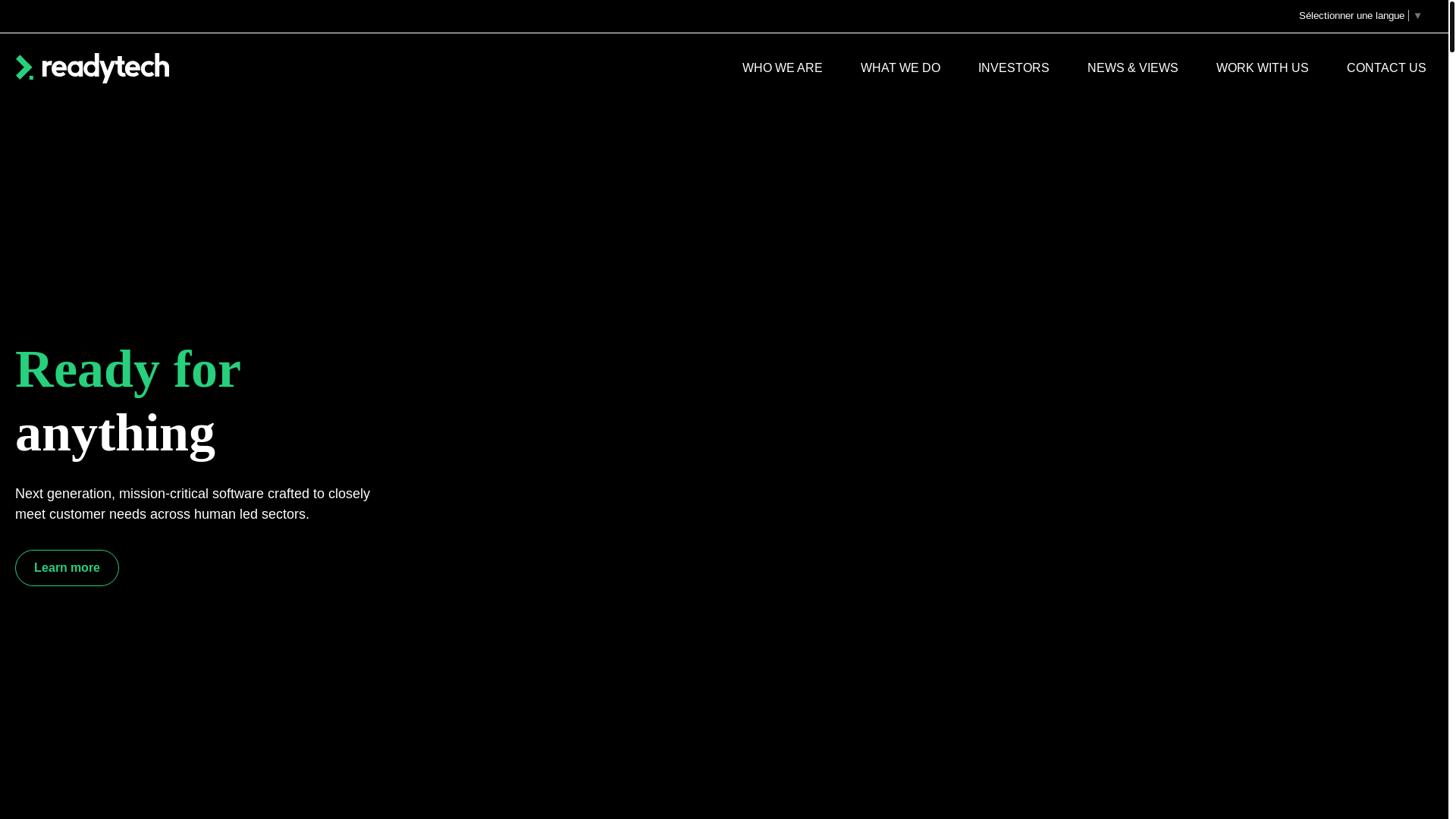 website screenshot of https://readytech.io/