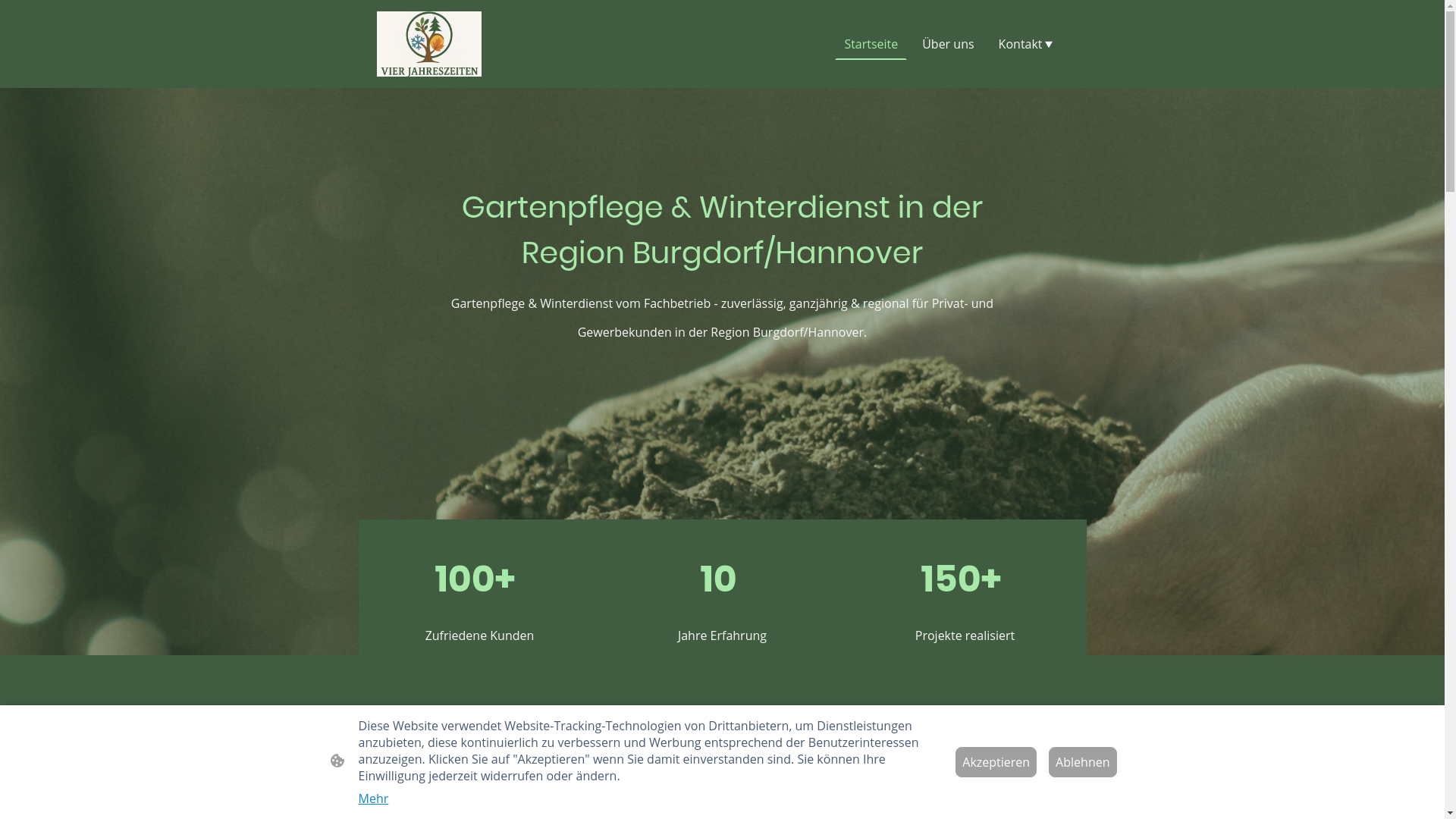 website screenshot of https://gartenservice-vierjahreszeiten.de/