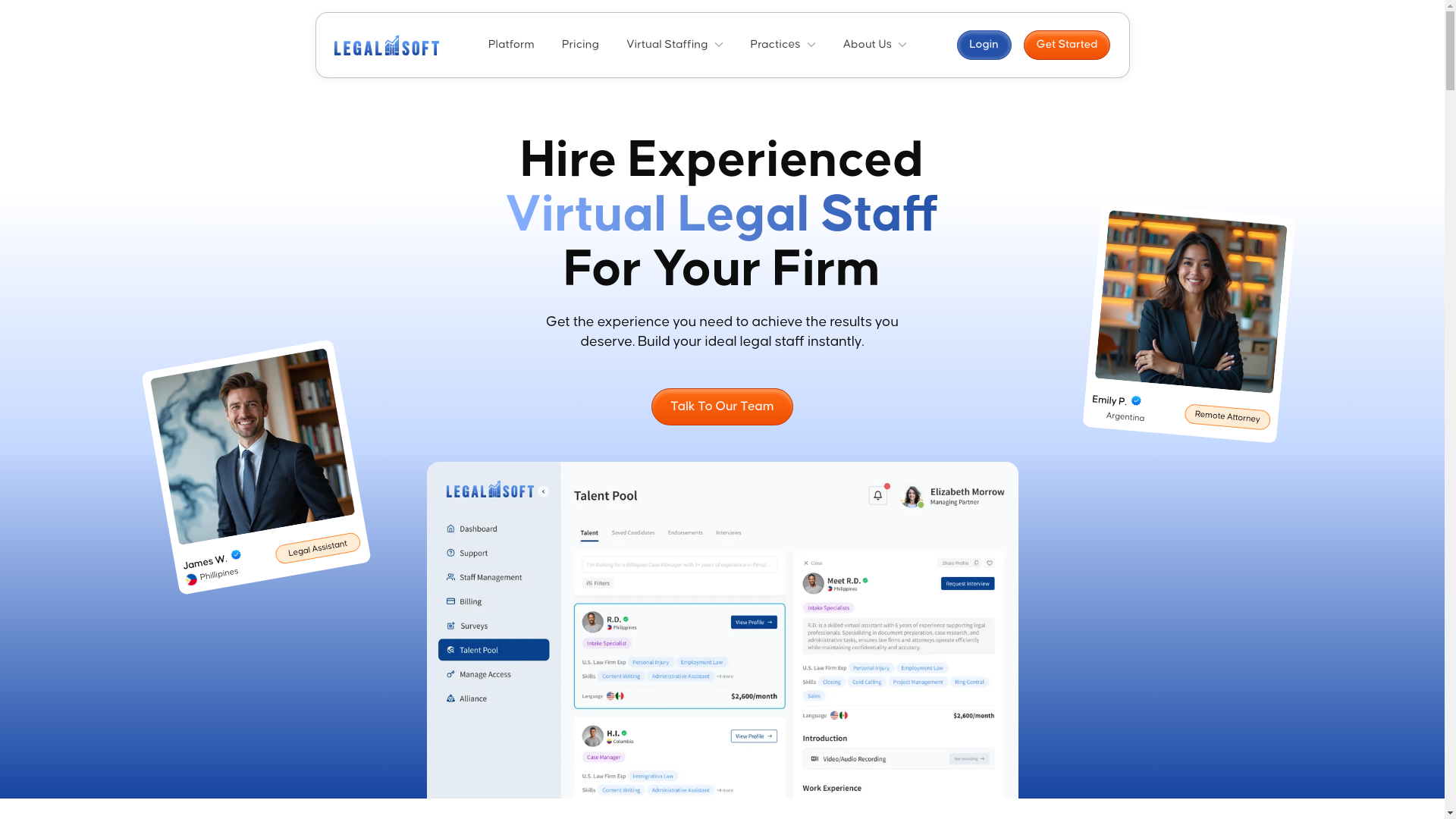 website screenshot of https://legal-softservices.info/
