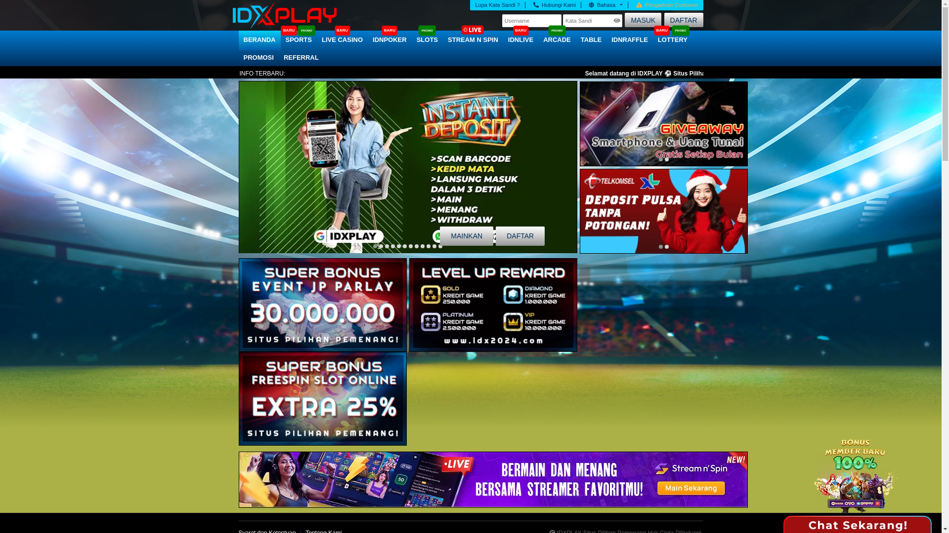 website screenshot of https://idxplayvrz.com/