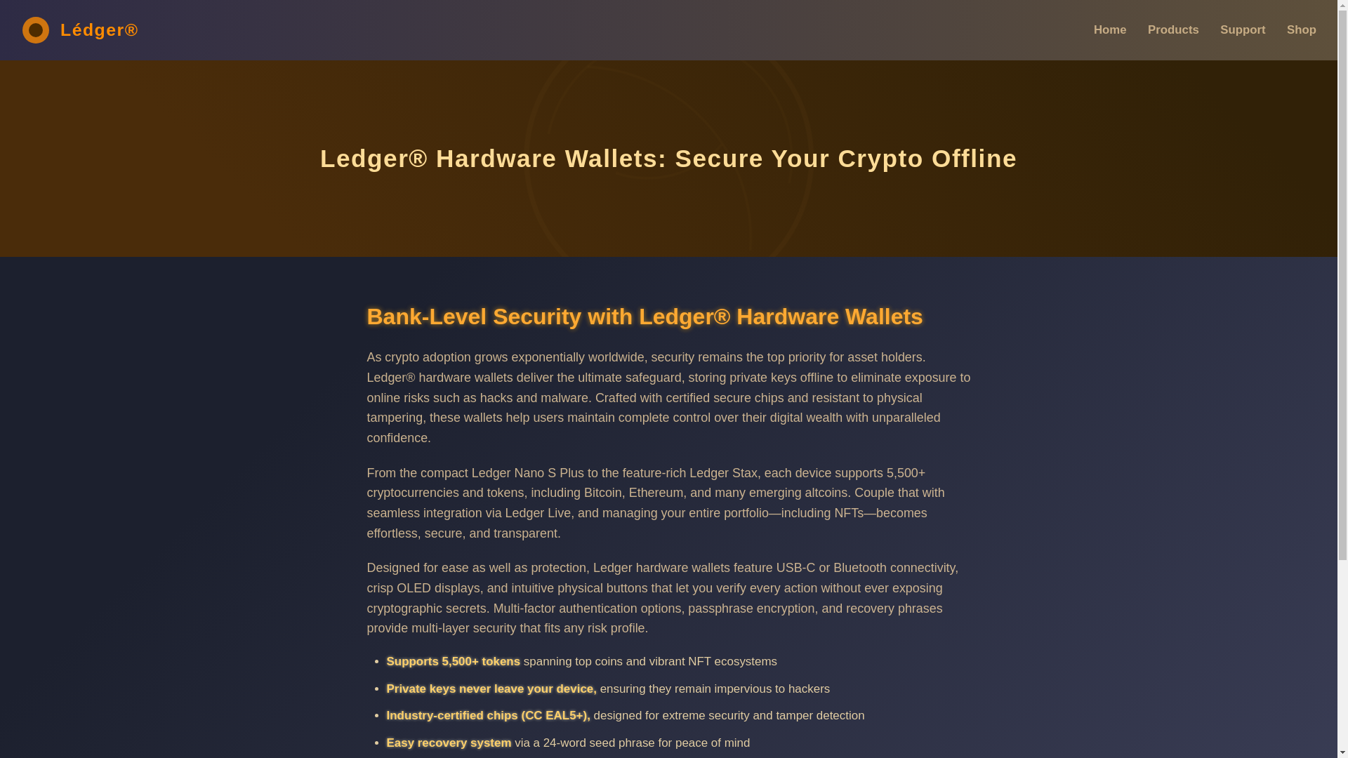 website screenshot of https://exchange-ledger-help.pages.dev/