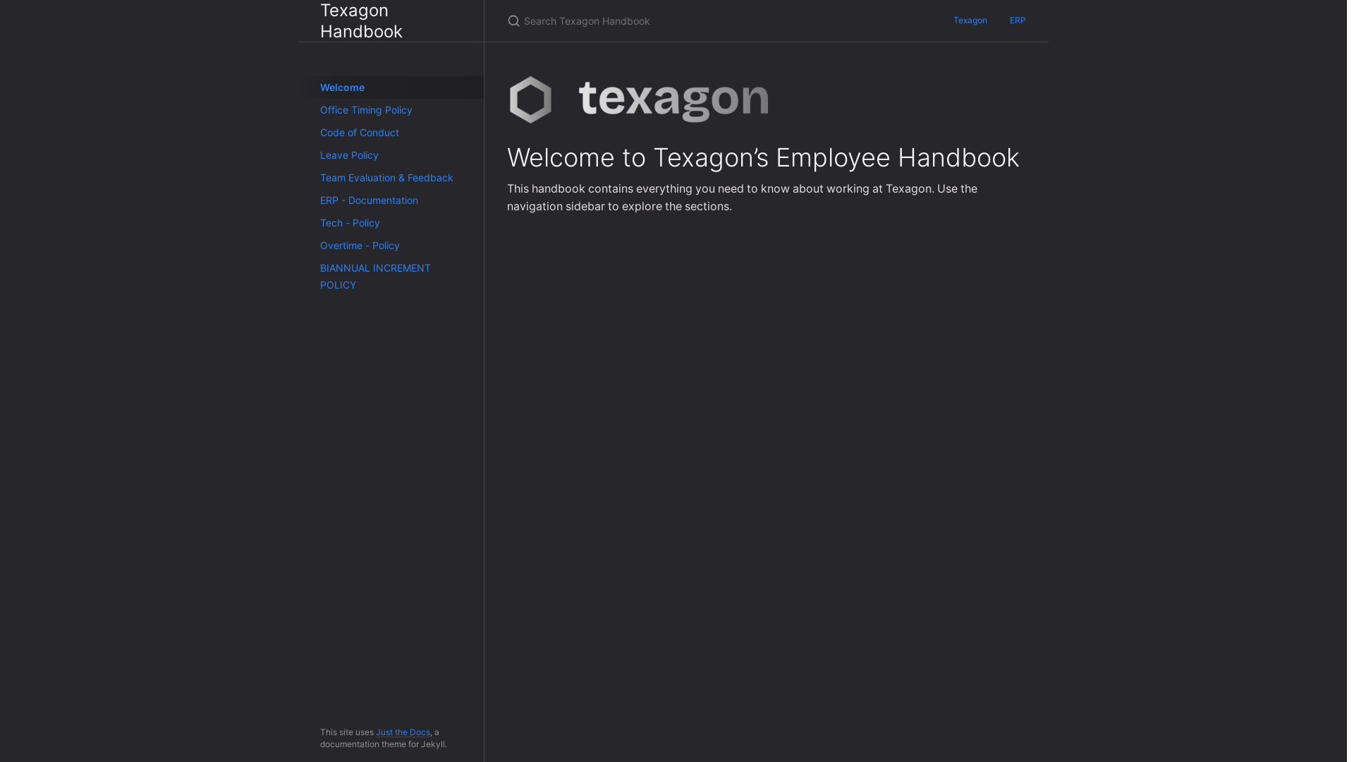 website screenshot of https://employee-handbook-238.pages.dev/