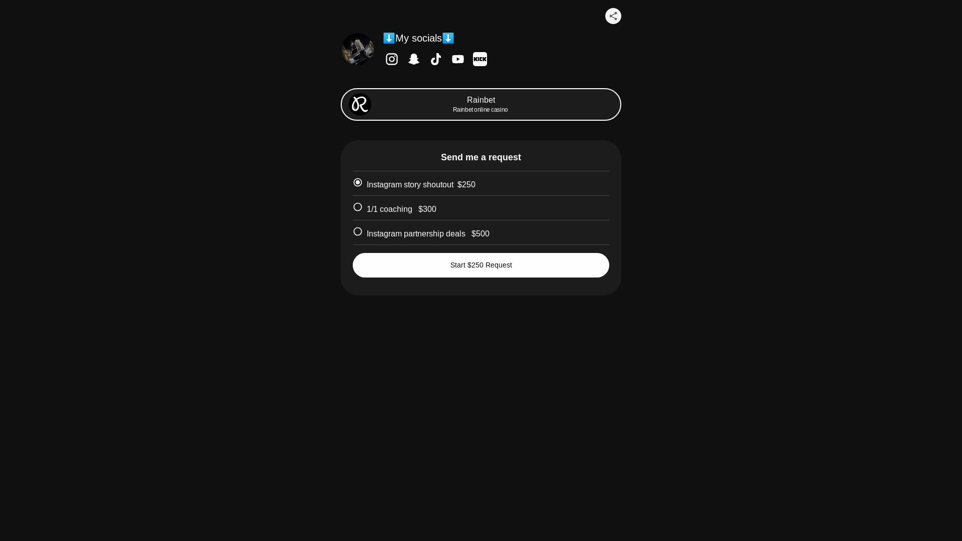 website screenshot of https://chrisprovencal.bio/