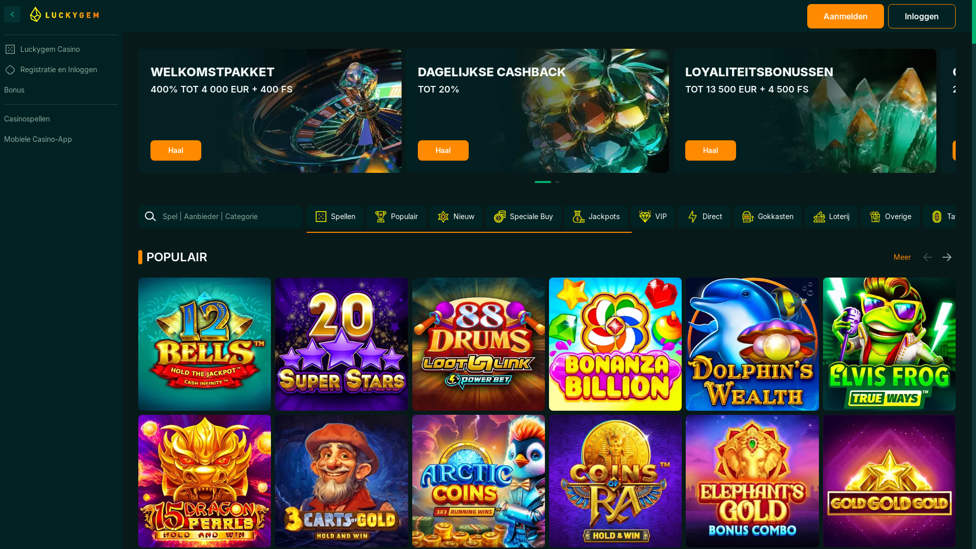 website screenshot of https://lucky-gem-nederland.com/