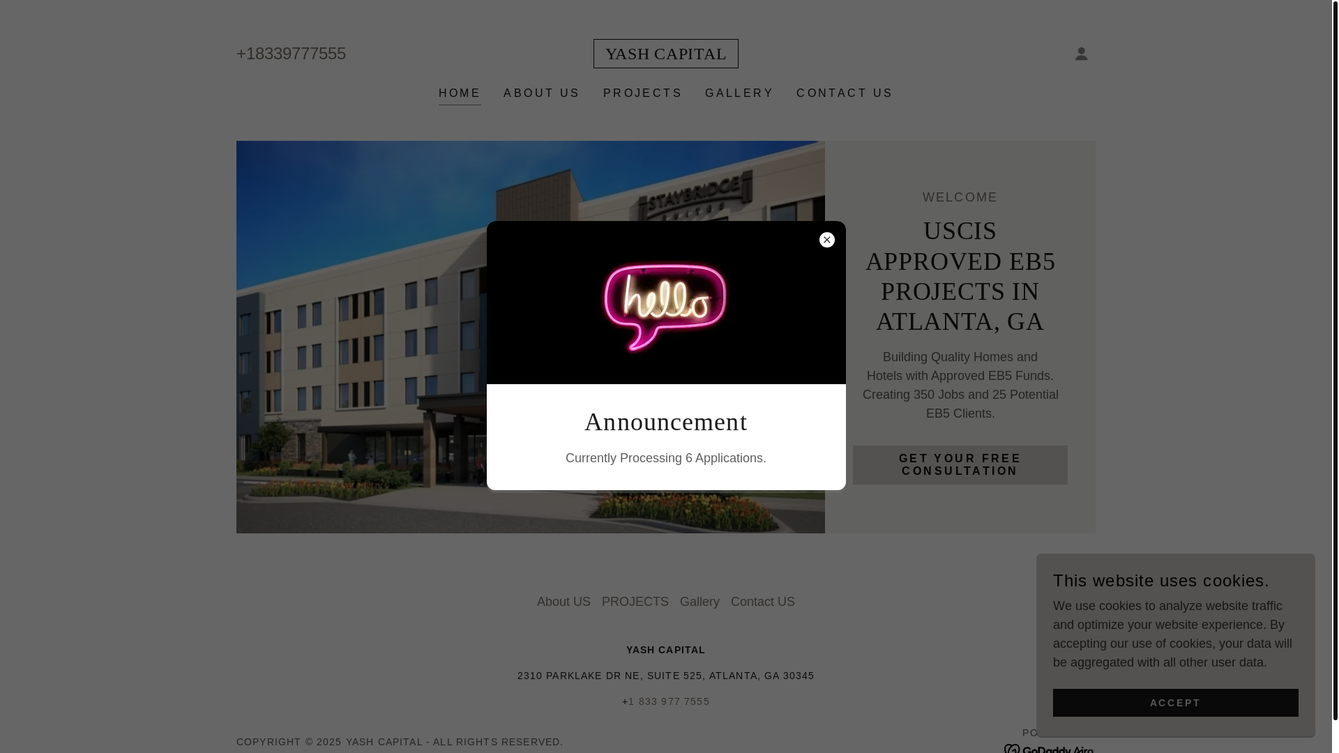 website screenshot of https://ycapatl.com/