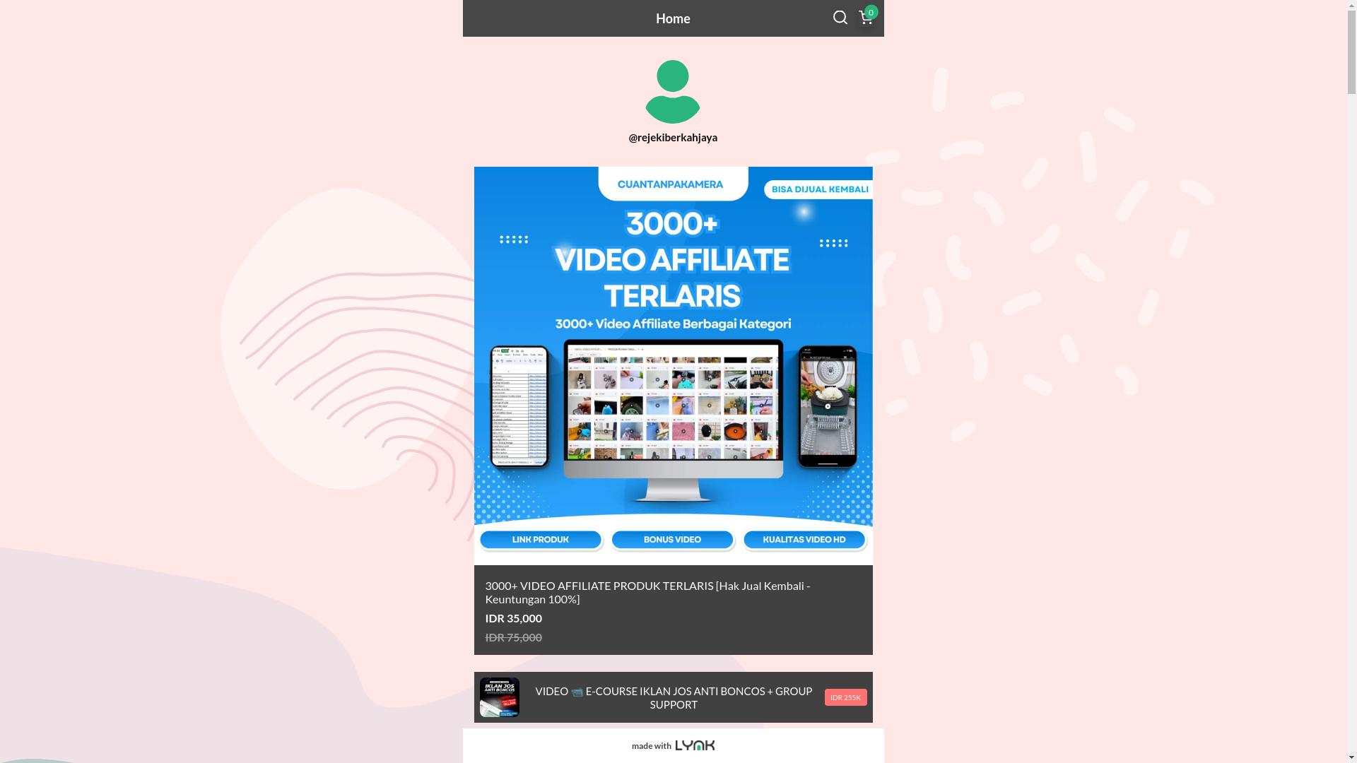 website screenshot of https://lmtech.id/