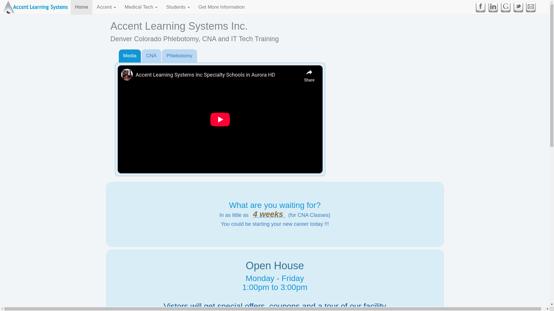 website screenshot of https://accent-learning.com/