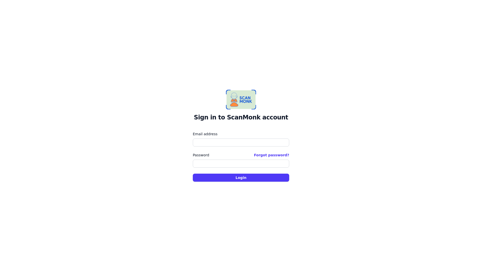 website screenshot of https://scanmonk-dashboard.pages.dev/