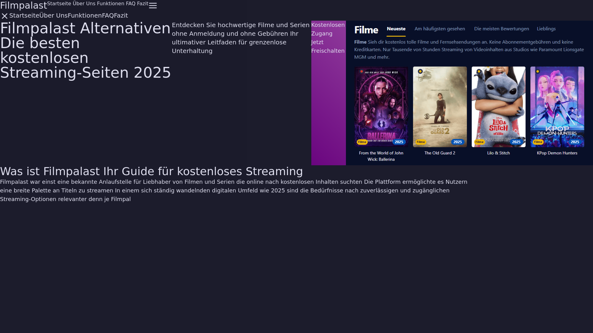 website screenshot of https://filmpalast-hmln.pages.dev/