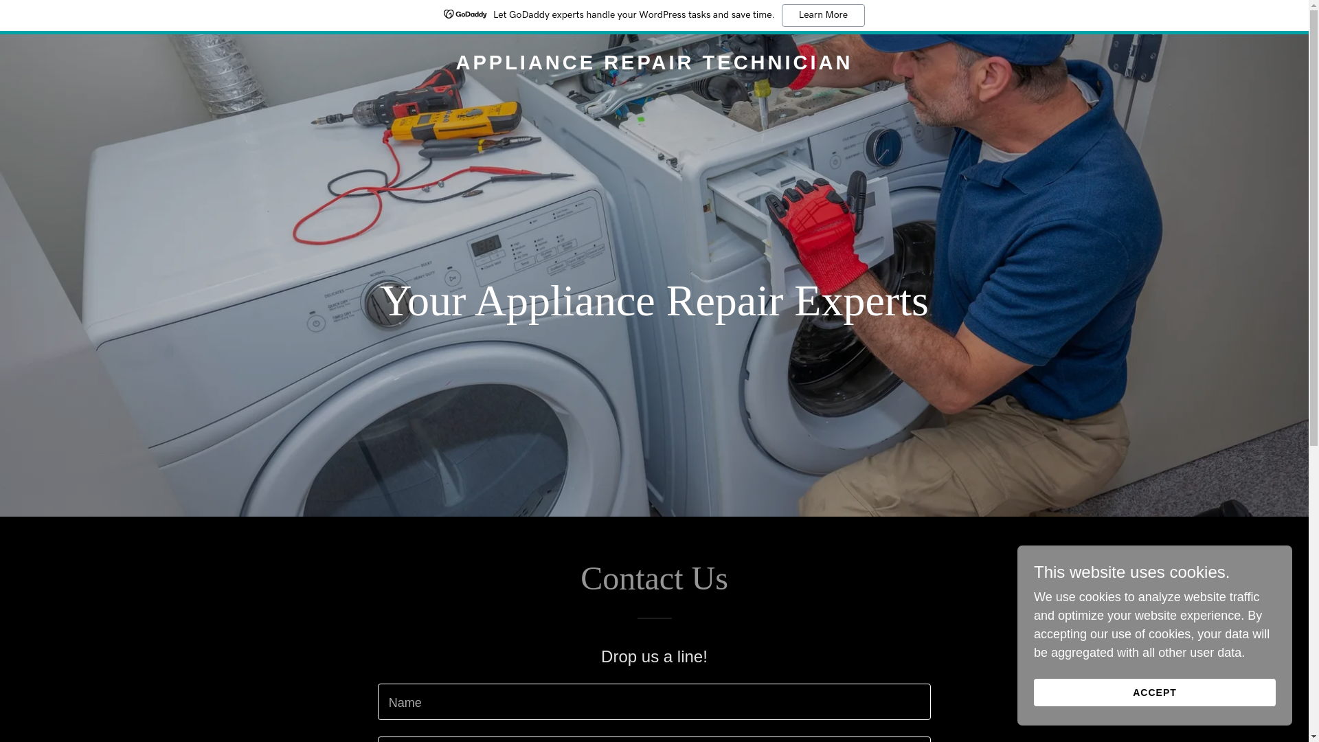website screenshot of https://appliancerepairtechnician.ca/