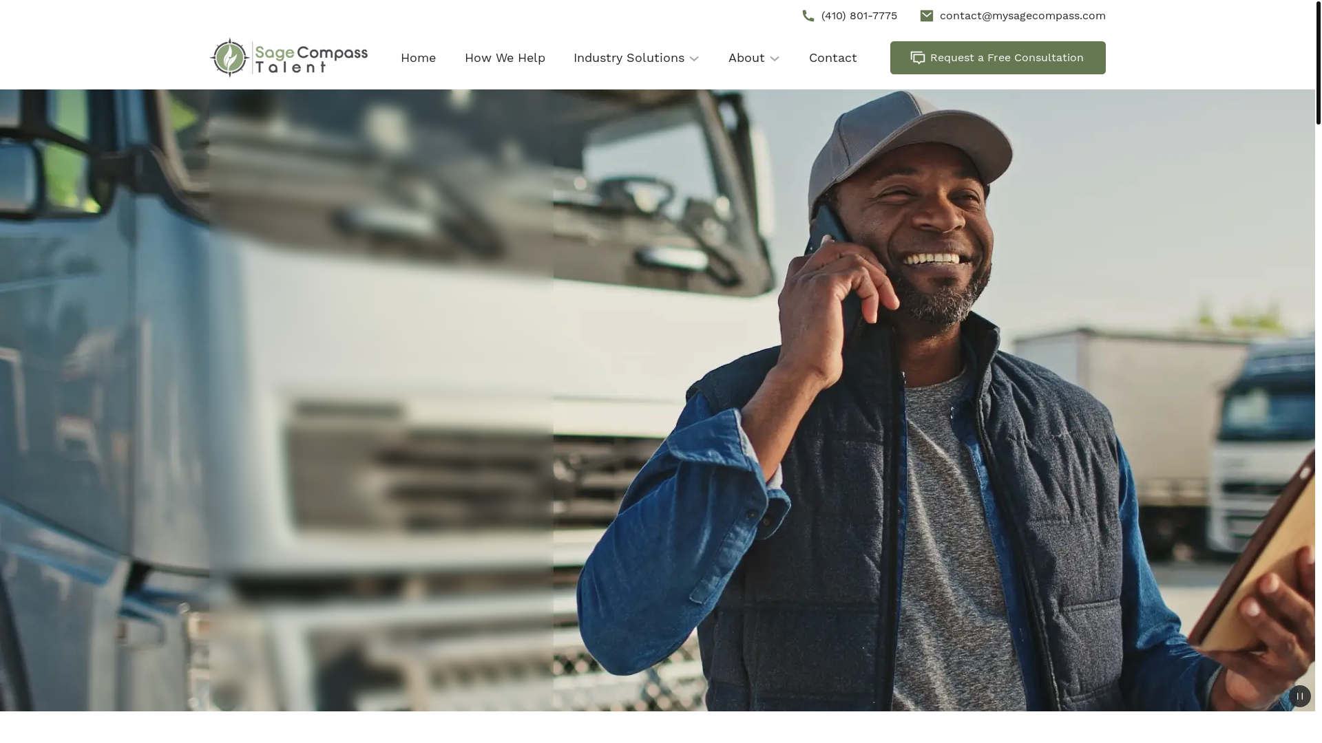website screenshot of https://mysagecompassonline.com/