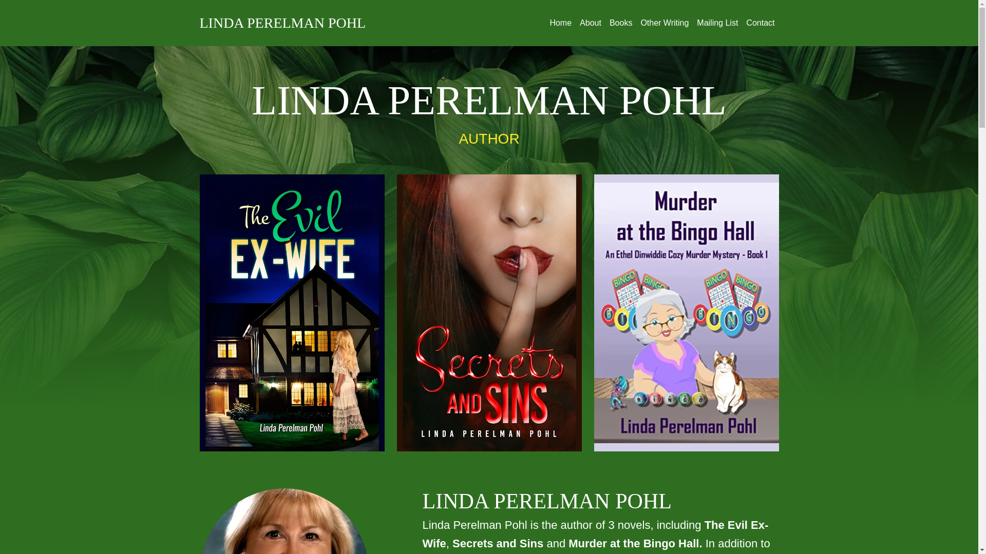 website screenshot of https://lindaperelmanpohl.com/